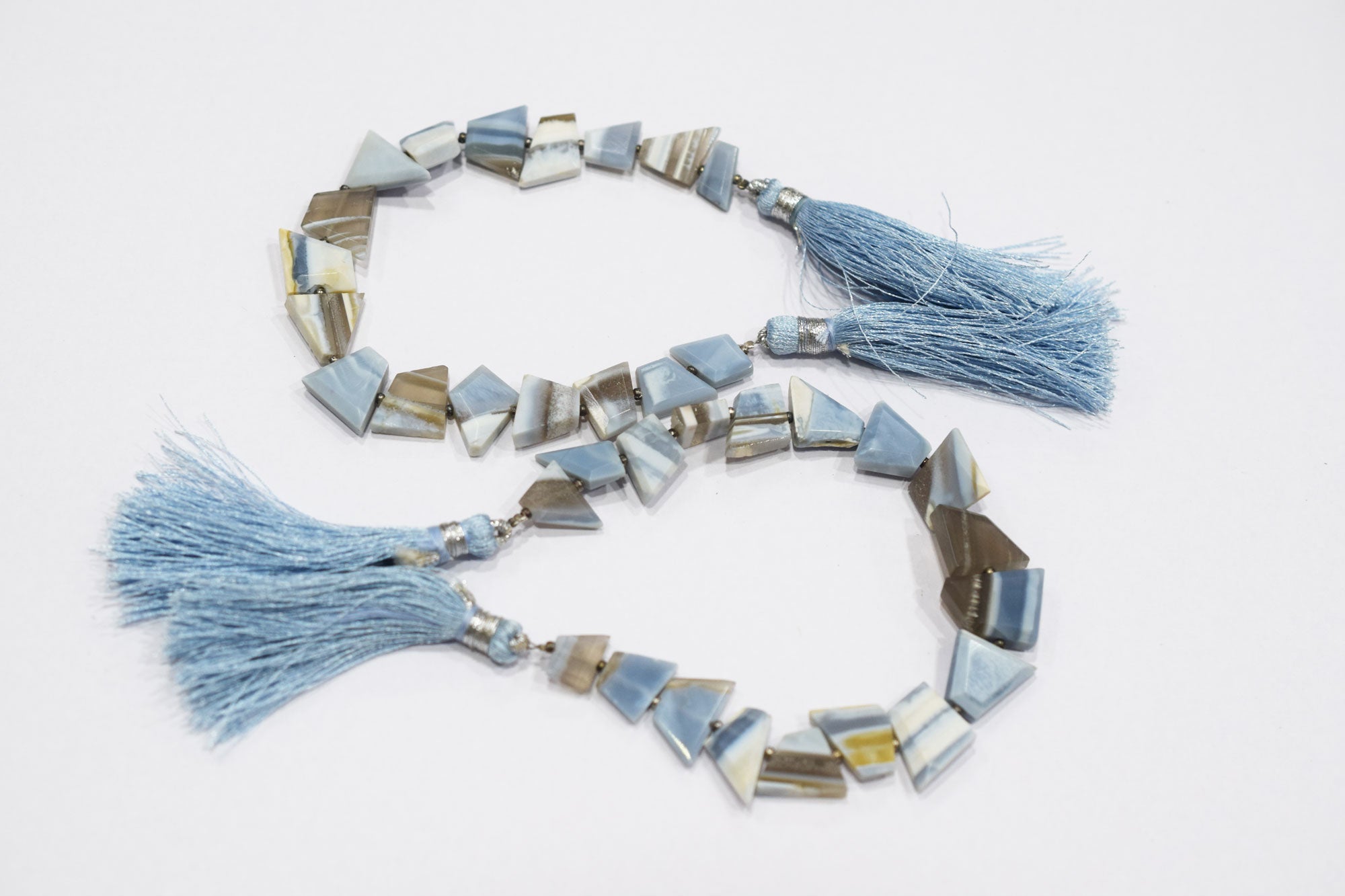 Natural Boulder Lace Opal Crown Cut Tablets Gemstone , Sold By Strand , 7x10-13x14 mm , 7" , 18151