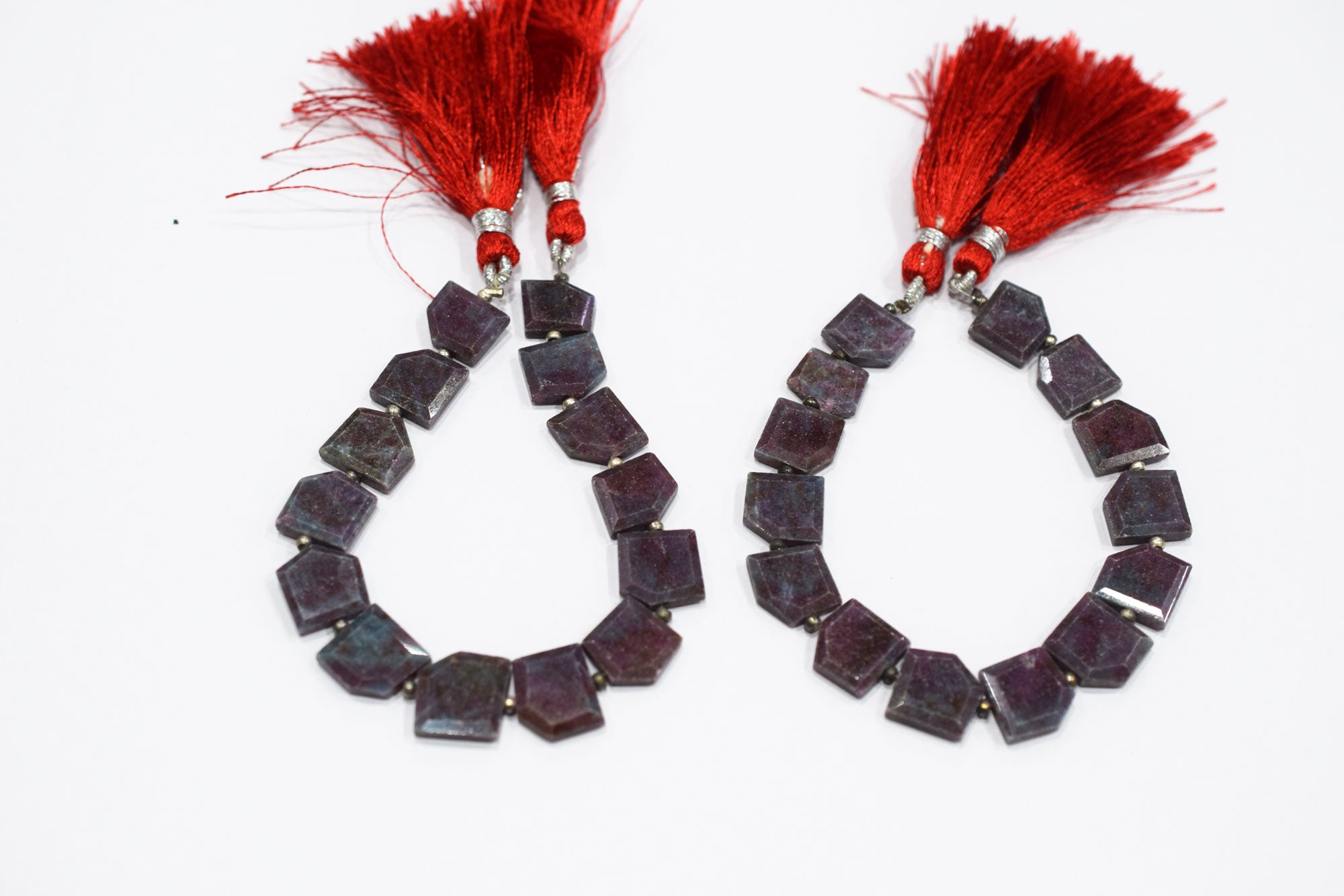 Natural Ruby Kyanite Crown Cut Tablets Gemstone , Sold By Strand , 9x11 - 13x13 mm , 7" , 18152