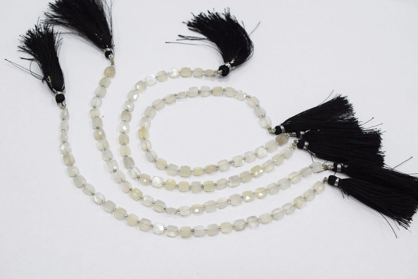 Natural Ceylon Moonstone Square Shape Beads , Sold By Strand , 6 x 6 mm , 8 Inches , 18337B