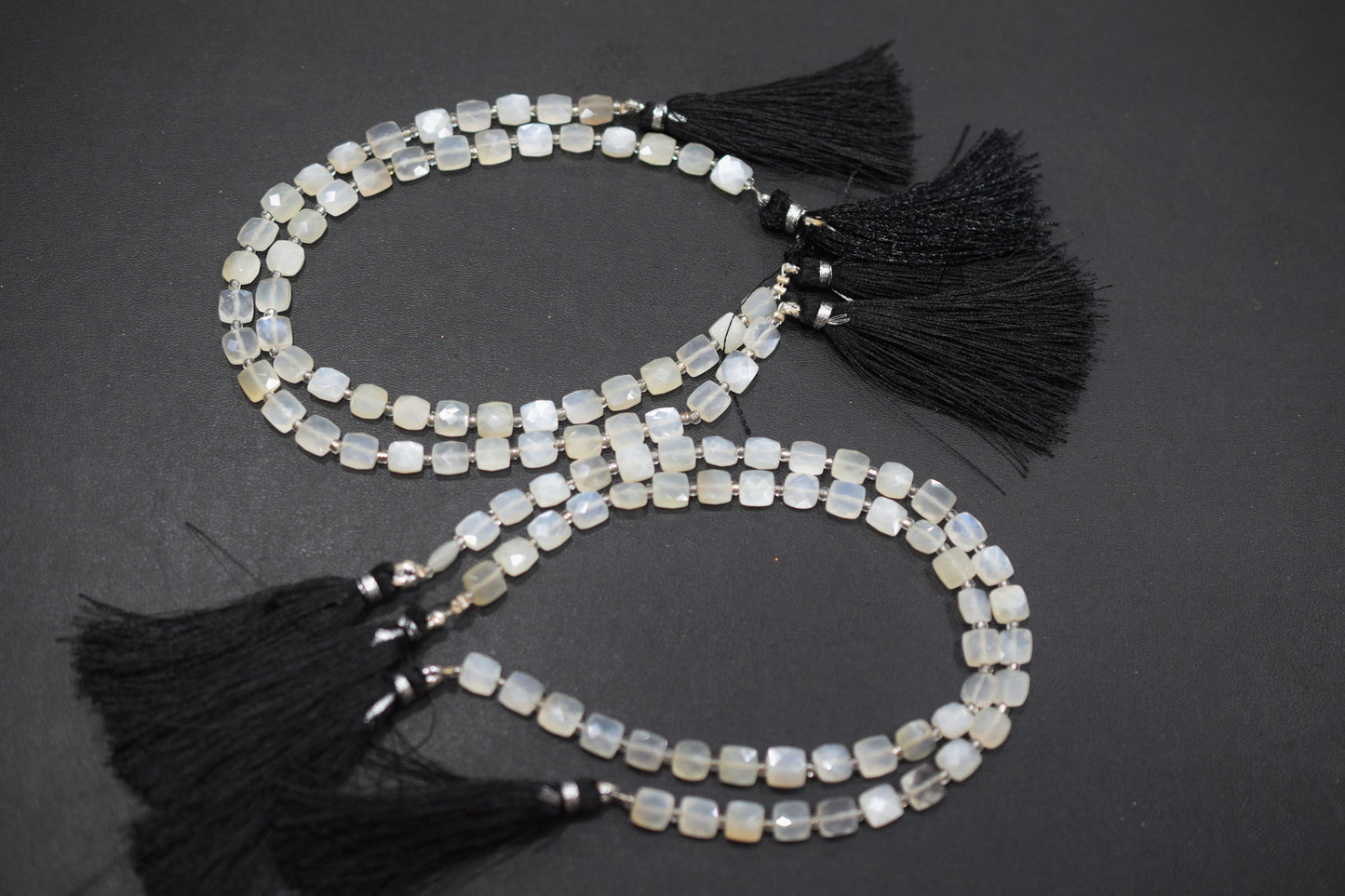 Natural Ceylon Moonstone Square Shape Beads , Sold By Strand , 6 x 6 mm , 8 Inches , 18337B