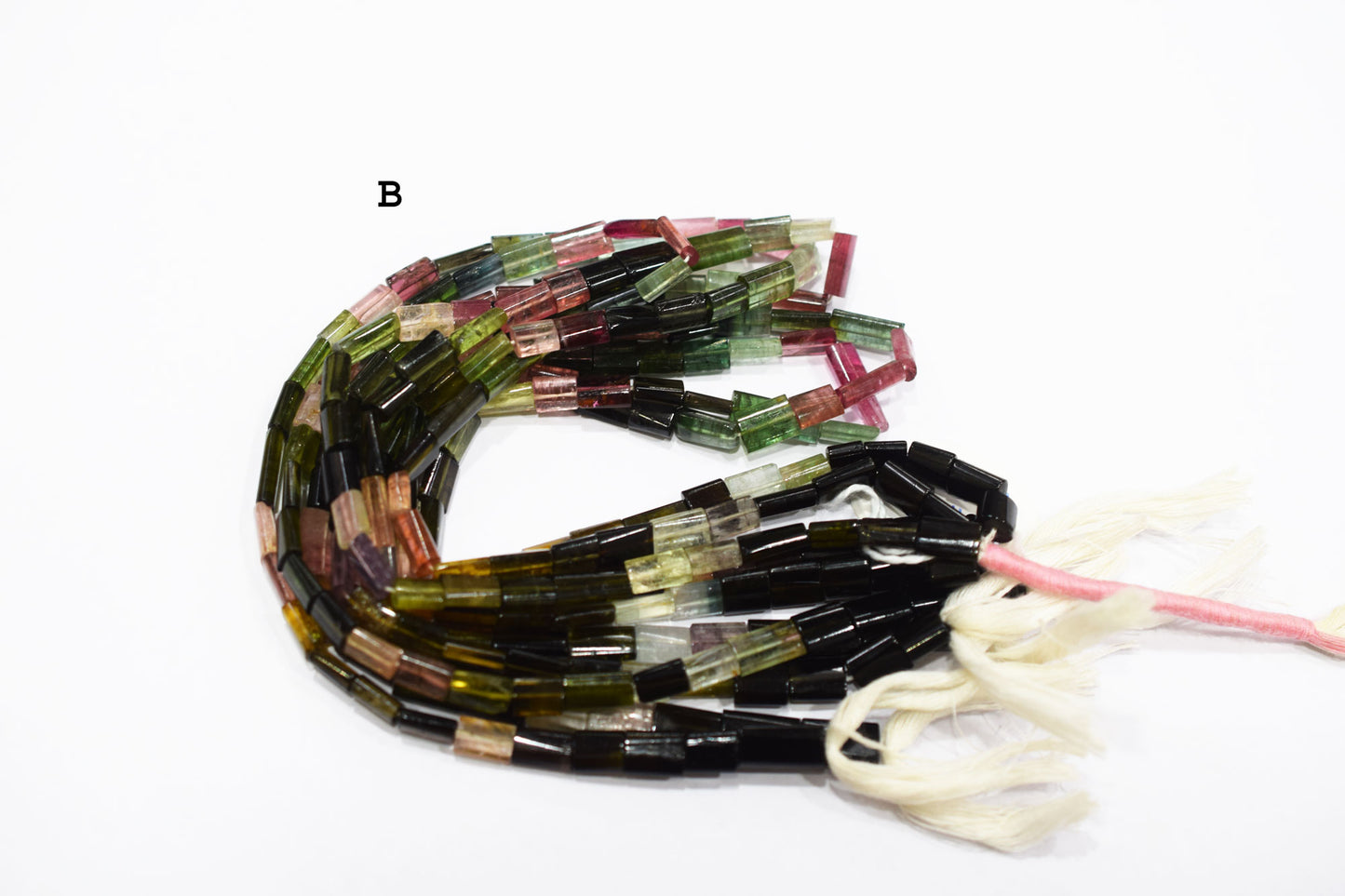 Natural Multi Tourmaline Uneven Rectangle Shape Beads , Sold By Strand , 5.50x6 - 7x11 mm , 16" , 18338
