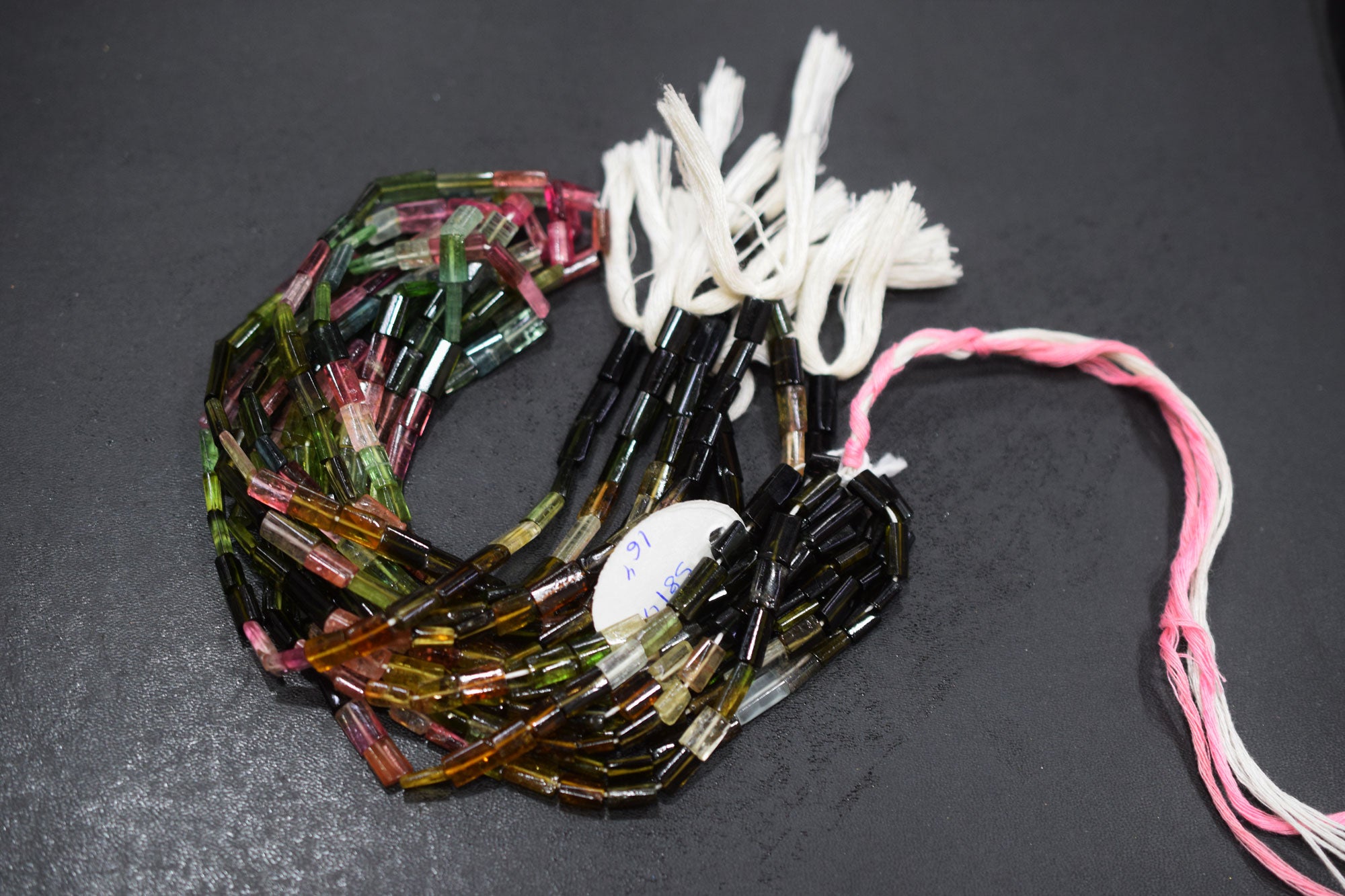 Natural Multi Tourmaline Uneven Rectangle Shape Beads , Sold By Strand , 5.50x6 - 7x11 mm , 16" , 18338