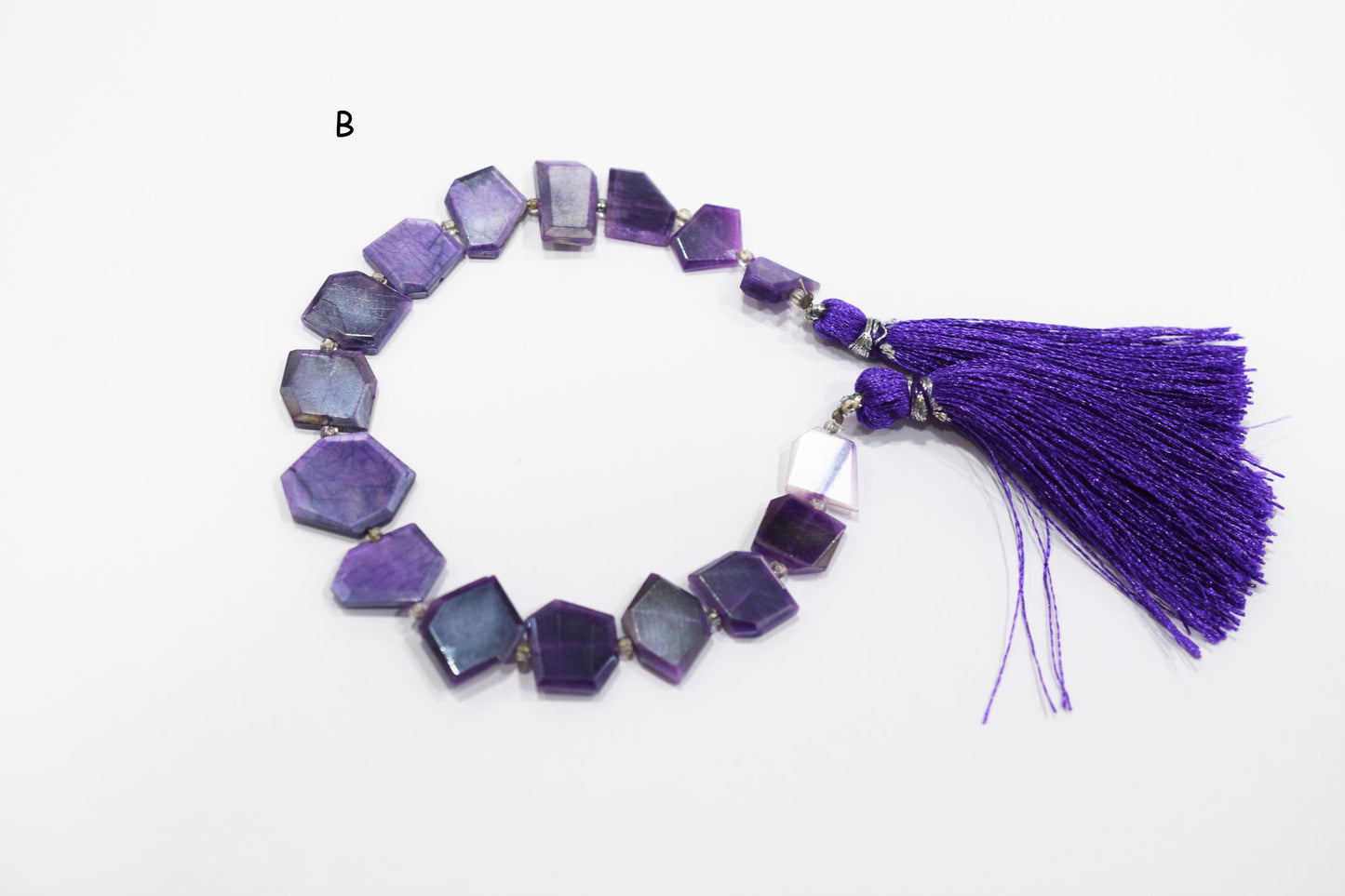 Mystic Lavender Moonstone Crown Cut Tablets Beads , Sold By Strand , 7x9 - 12x13 mm , 7", 18548