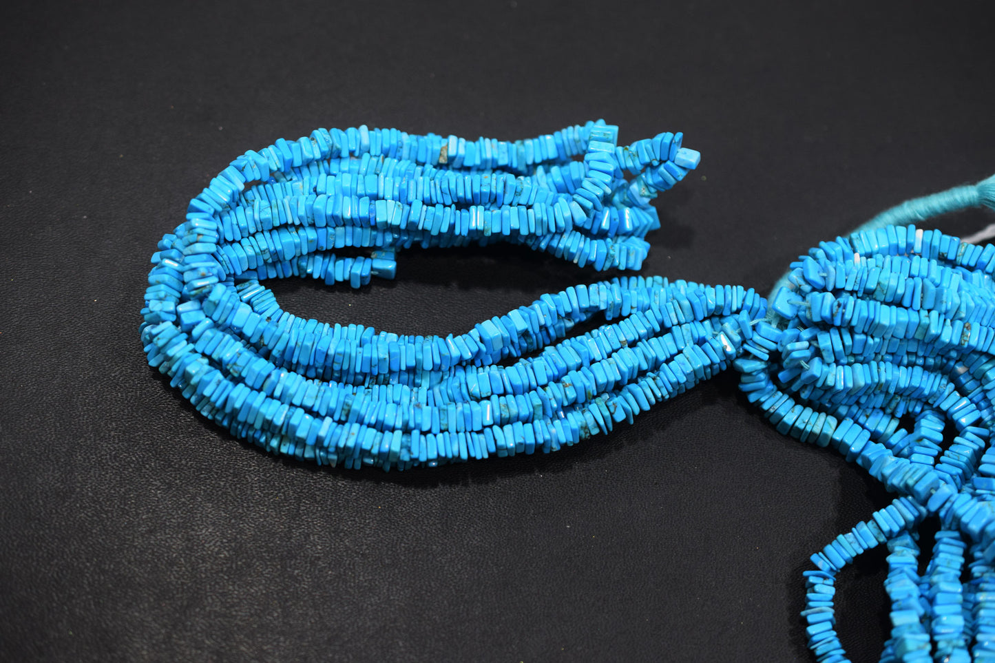 Synthetic Turquoise Heishi Square Beads , Sold By Strand , 4 - 4.50 mm , 16 Inches , 18780