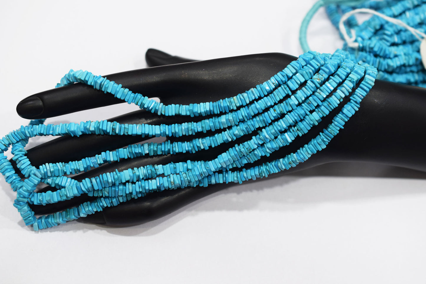 Synthetic Turquoise Heishi Square Beads , Sold By Strand , 4 - 4.50 mm , 16 Inches , 18780