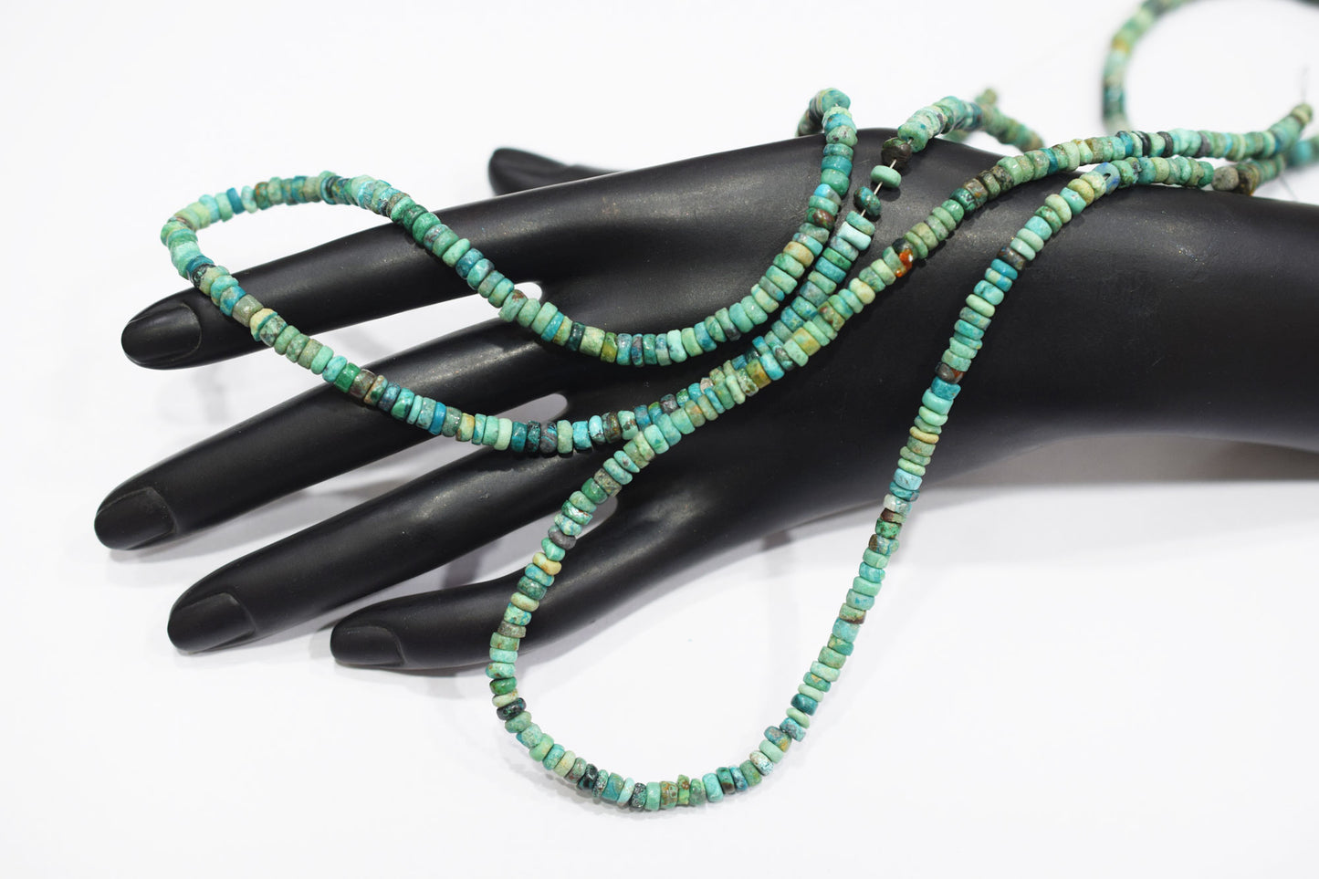 Natural Chrysocolla Heishi Tyre Shape Beads , Sold By Strand , 4.50 - 5.50 mm , 16 Inches , 18781