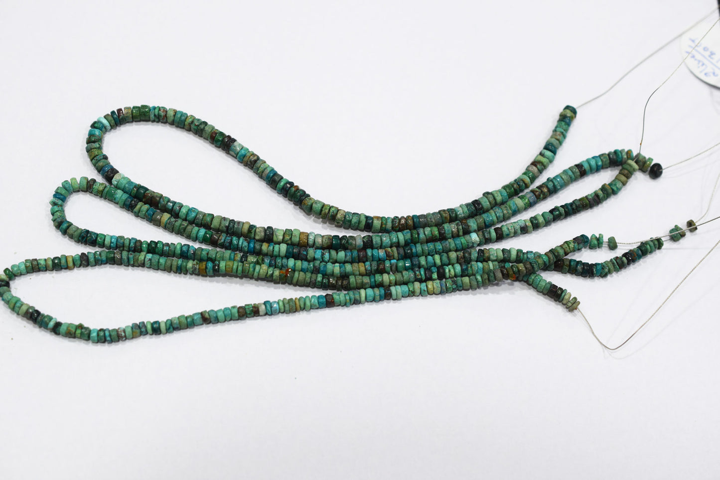 Natural Chrysocolla Heishi Tyre Shape Beads , Sold By Strand , 4.50 - 5.50 mm , 16 Inches , 18781