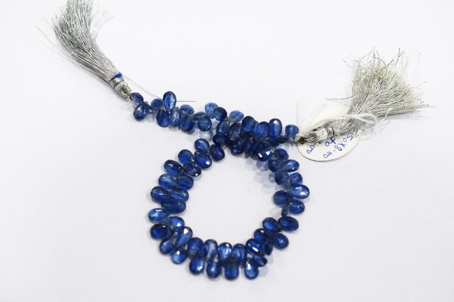 Natural Himalayan Kyanite Pear Shape Briolettes , Sold By Strand , 5.50x9 - 5.50x8 mm , 8.50 Inches , 18869