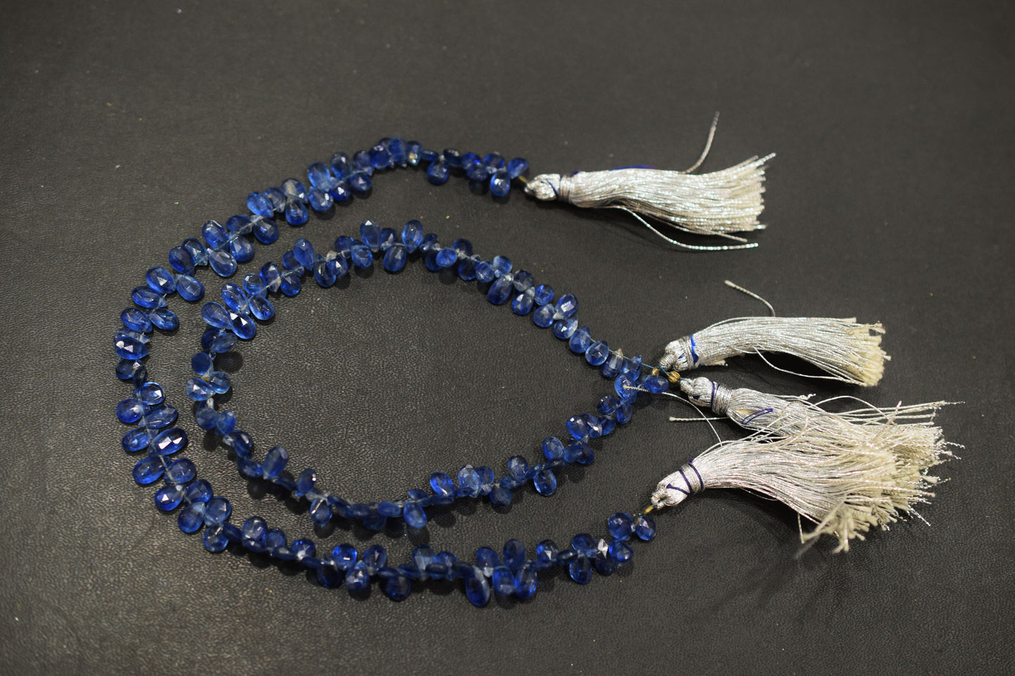 Natural Himalayan Kyanite Pear Shape Briolettes , Sold By Strand , 4x6 - 4.50x7.50 mm , 8.50", 18870