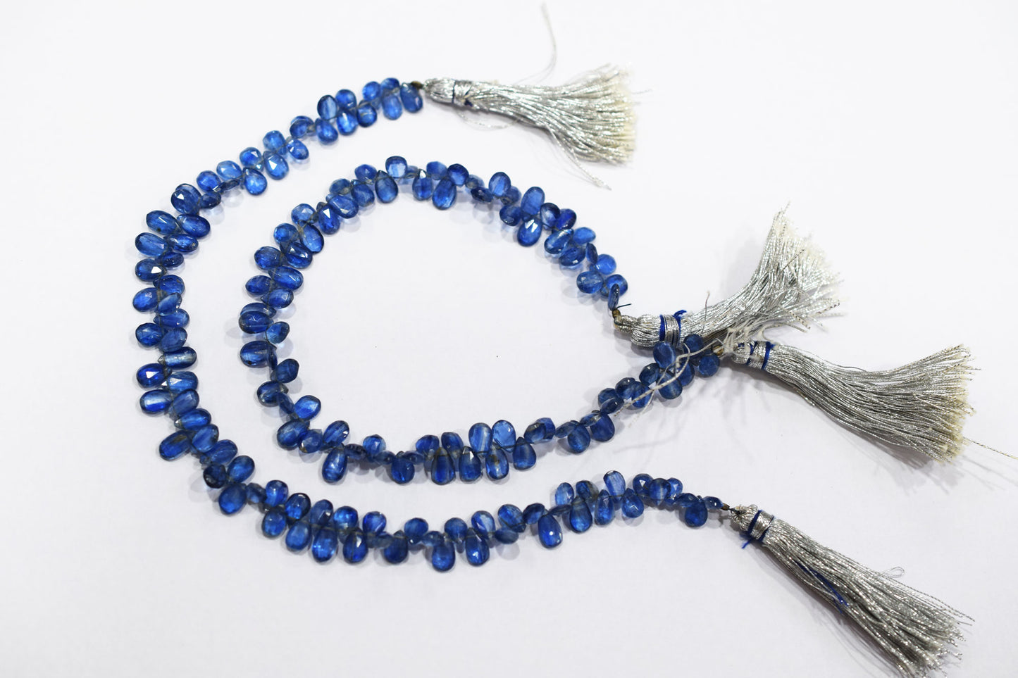 Natural Himalayan Kyanite Pear Shape Briolettes , Sold By Strand , 5x7 - 5.50x8.50 mm , 9" , 18871