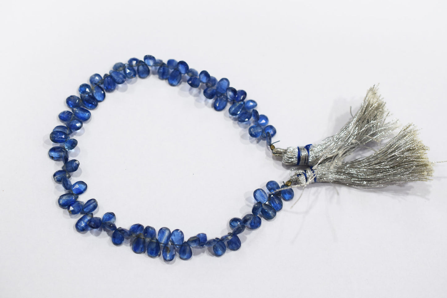 Natural Himalayan Kyanite Pear Shape Briolettes , Sold By Strand , 5x7 - 5.50x8.50 mm , 9" , 18871