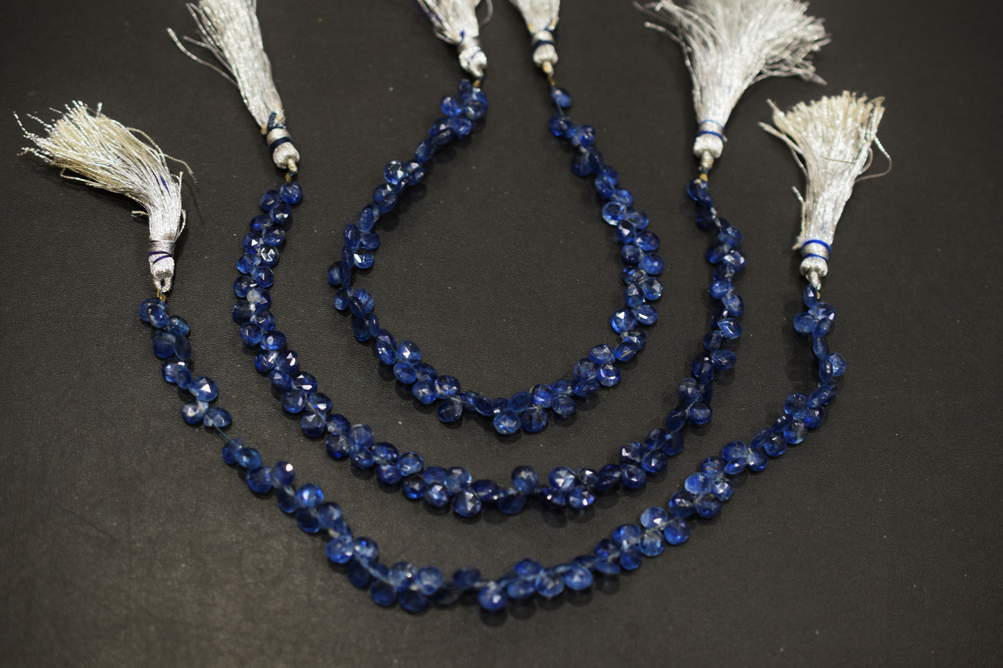 Natural Himalayan Kyanite Heart Shape Briolettes , Sold By Strand , 5.50x5.50 - 6x6 mm , 8.50" , 18872