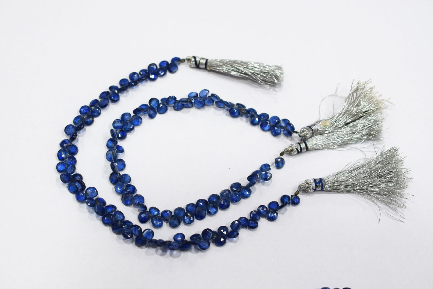 Natural Himalayan Kyanite Heart Shape Briolettes , Sold By Strand , 5.50x5.50 - 6x6 mm , 8.50" , 18872