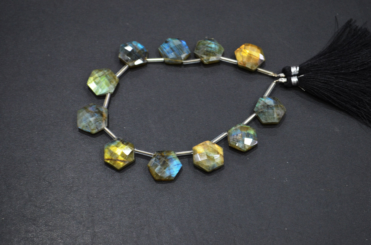 11 Pieces In A Strand Labradorite Octagon Shape Beads , Sold By Strand , 15x15 mm , 19329