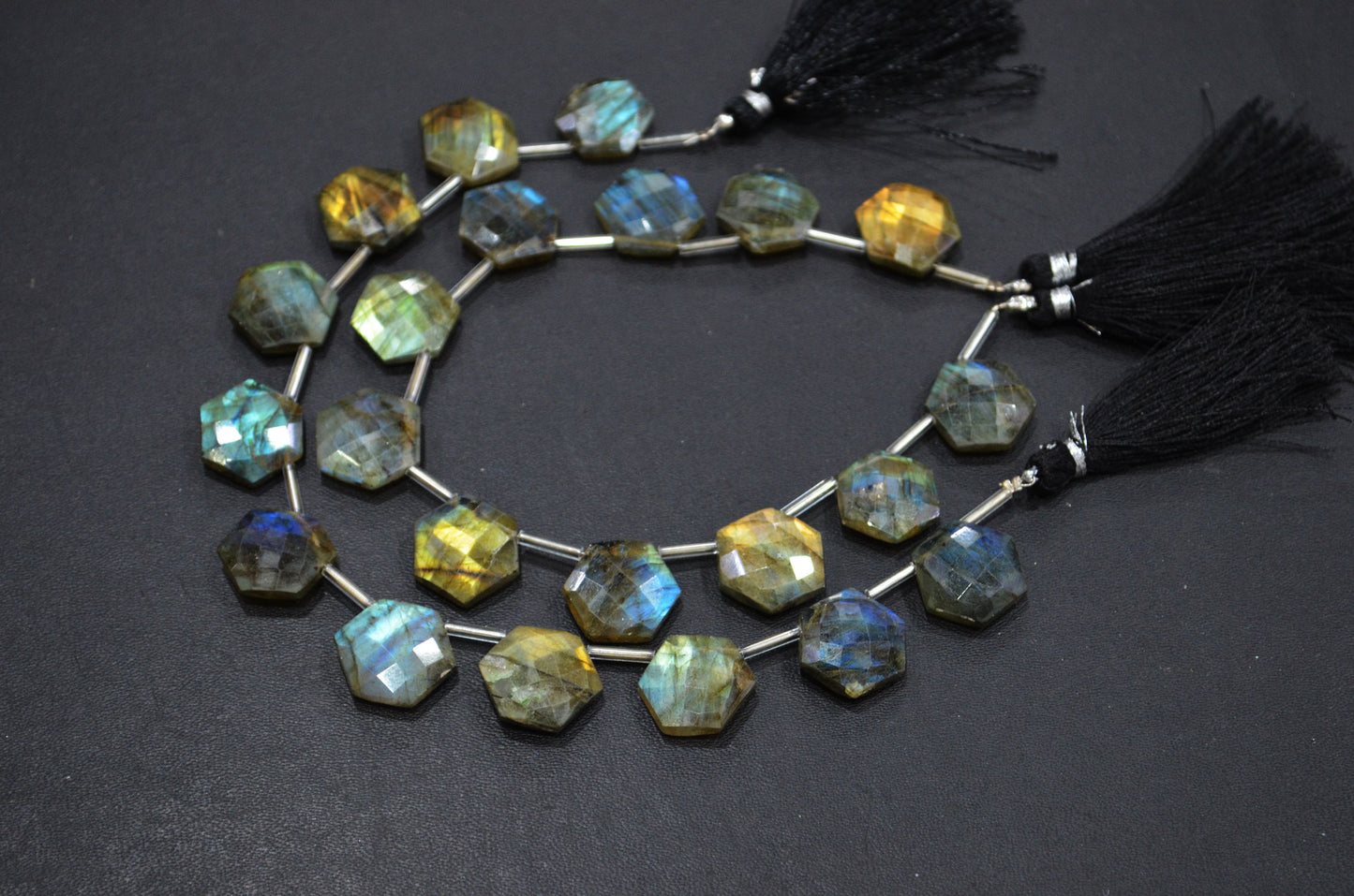 11 Pieces In A Strand Labradorite Octagon Shape Beads , Sold By Strand , 15x15 mm , 19329