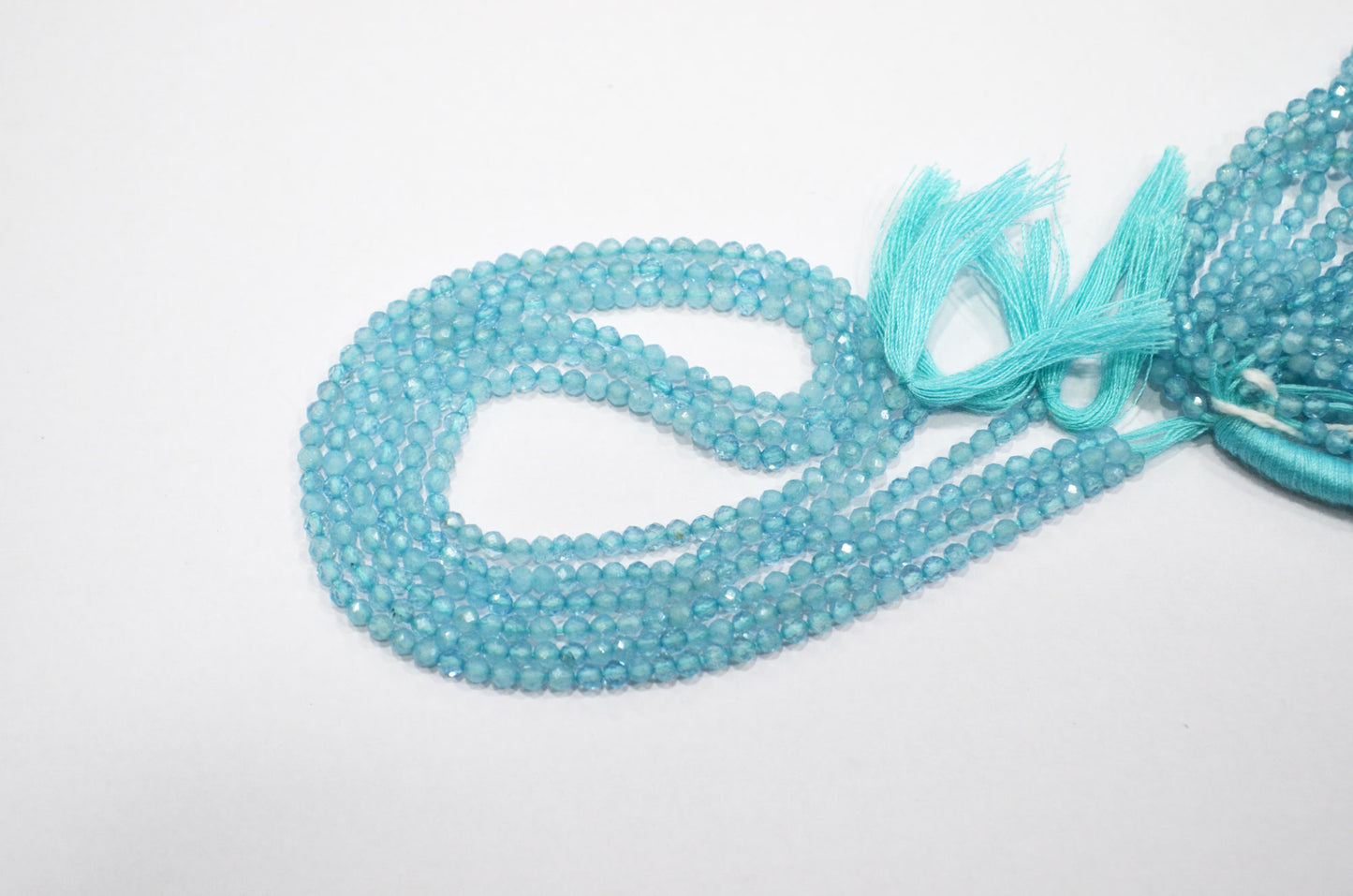 Natural Aquamarine Round Shape Beads , Aquamarine Faceted Round Shape Beads , Sold By Strand , 13 Inches , 3 mm , 19444