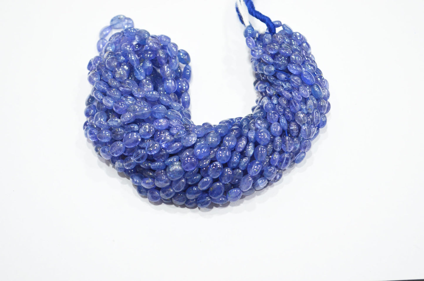 Natural Tanzanite Oval Shape Beads , Tanzanite Smooth Oval Shape Beads , Sold By Strand , 16 Inches , 5x5 - 6x9 mm , 19456