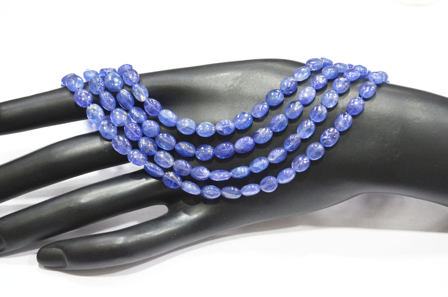 Natural Tanzanite Oval Shape Beads , Tanzanite Smooth Oval Shape Beads , Sold By Strand , 16 Inches , 5x5 - 6x9 mm , 19456