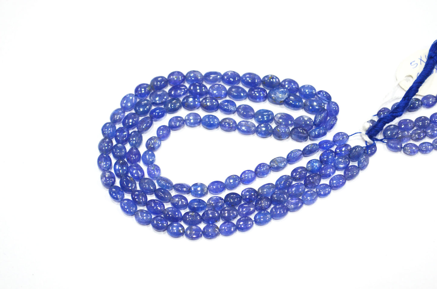 Natural Tanzanite Oval Shape Beads , Tanzanite Smooth Oval Shape Beads , Sold By Strand , 16 Inches , 5x5 - 6x9 mm , 19456