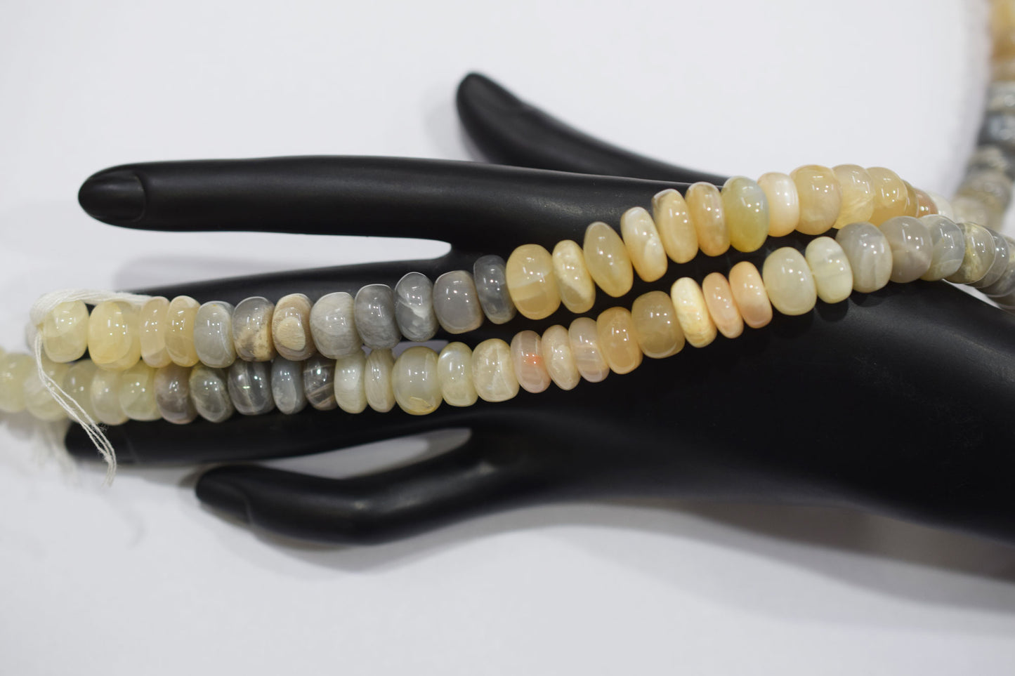 Natural Multi Moonstone Rondelle Shape Beads , Sold By Strand , 11 - 12 mm , 16'', 19567