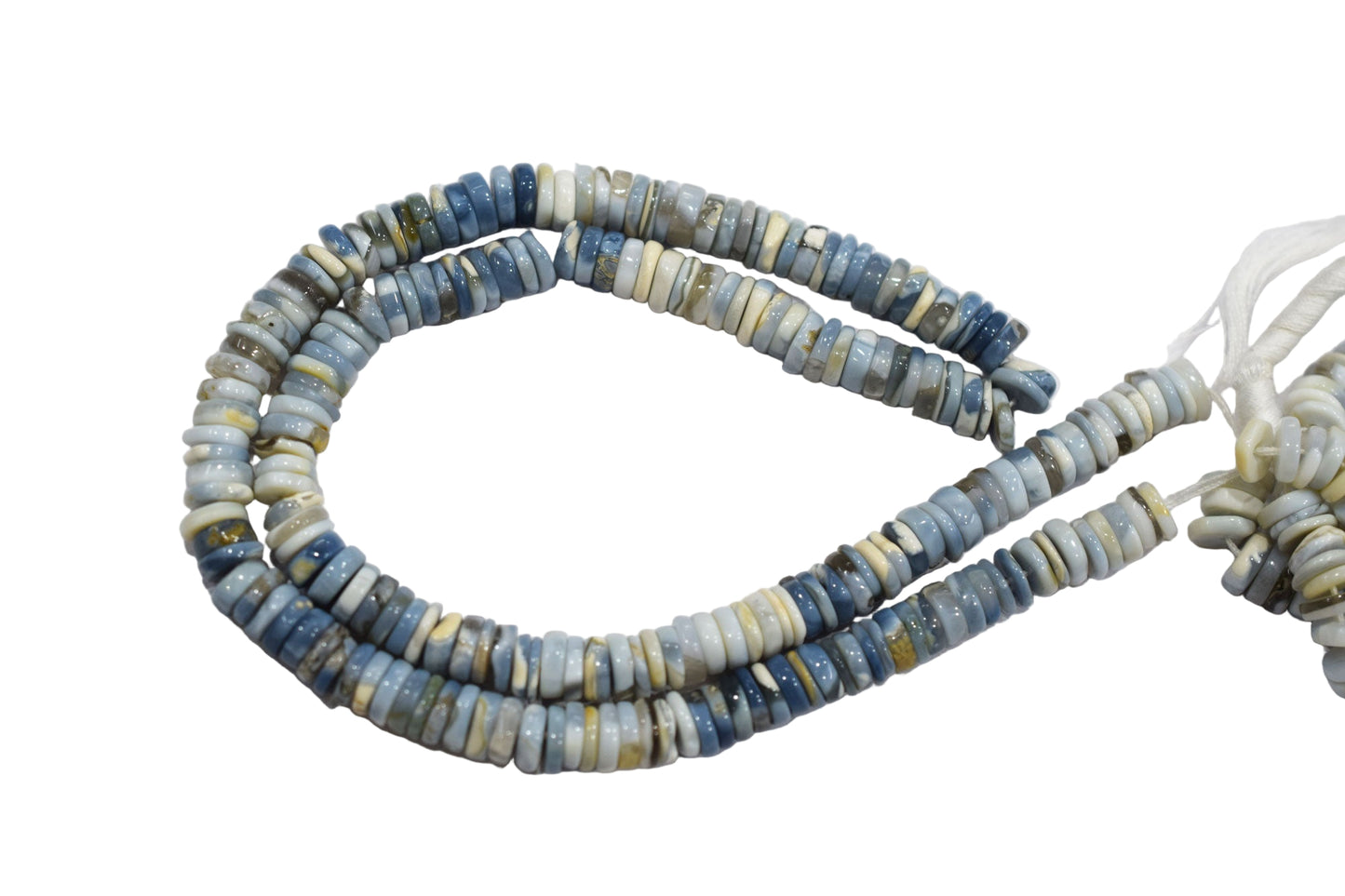 Natural Denim Opal Tyre Shape Beads , Sold By Strand , 6 - 7 mm , 16" , 19572