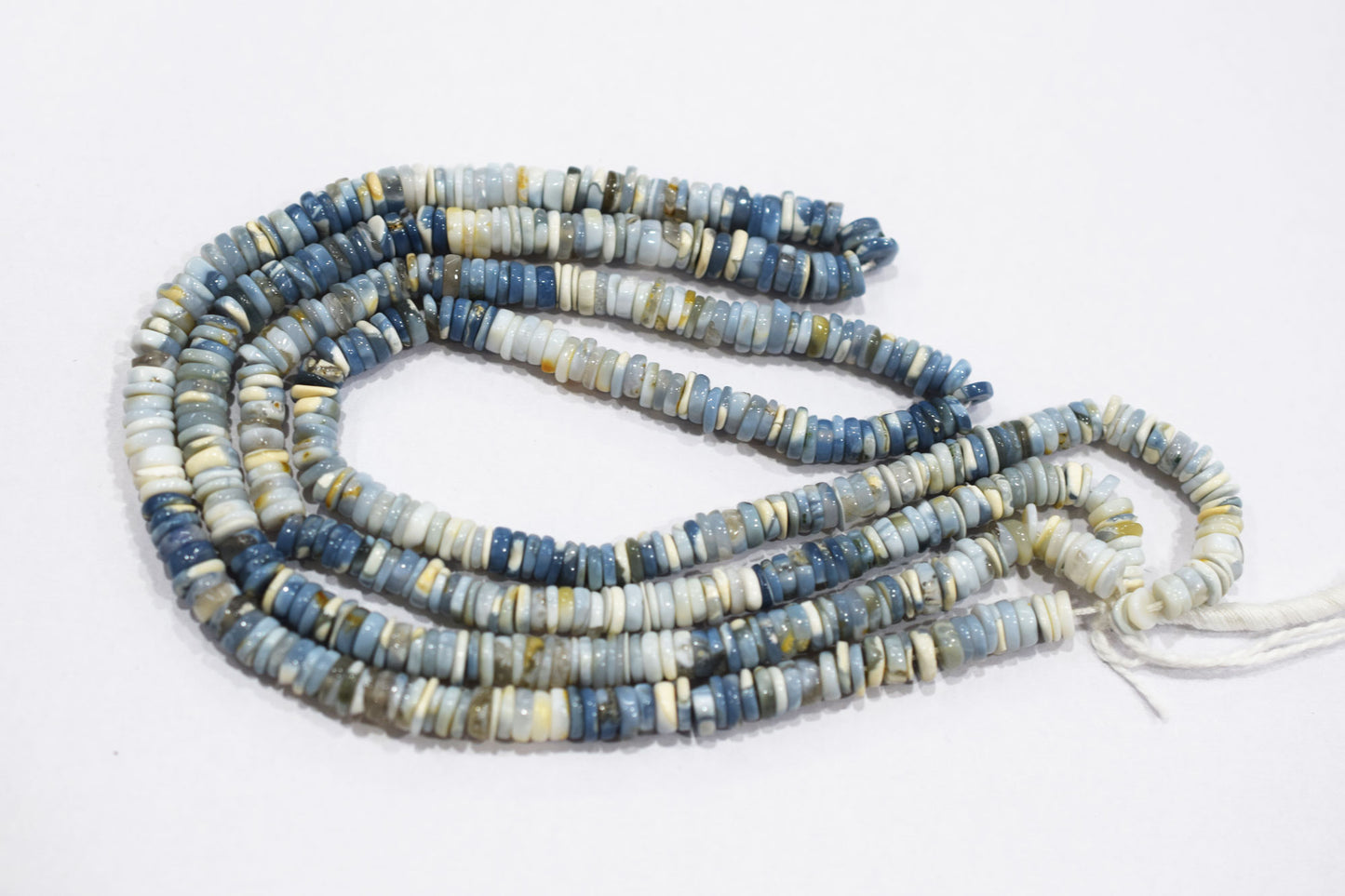Natural Denim Opal Tyre Shape Beads , Sold By Strand , 5 - 6 mm , 16" ,  19574
