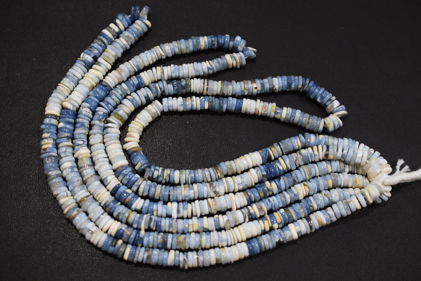 Natural Denim Opal Tyre Shape Beads , Sold By Strand , 5 - 6 mm , 16" , 19574