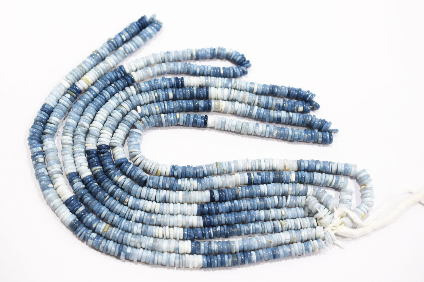 Natural Denim Opal Tyre Shape Beads , Sold By Strand , 5 - 5.50 mm , 16" , 19575