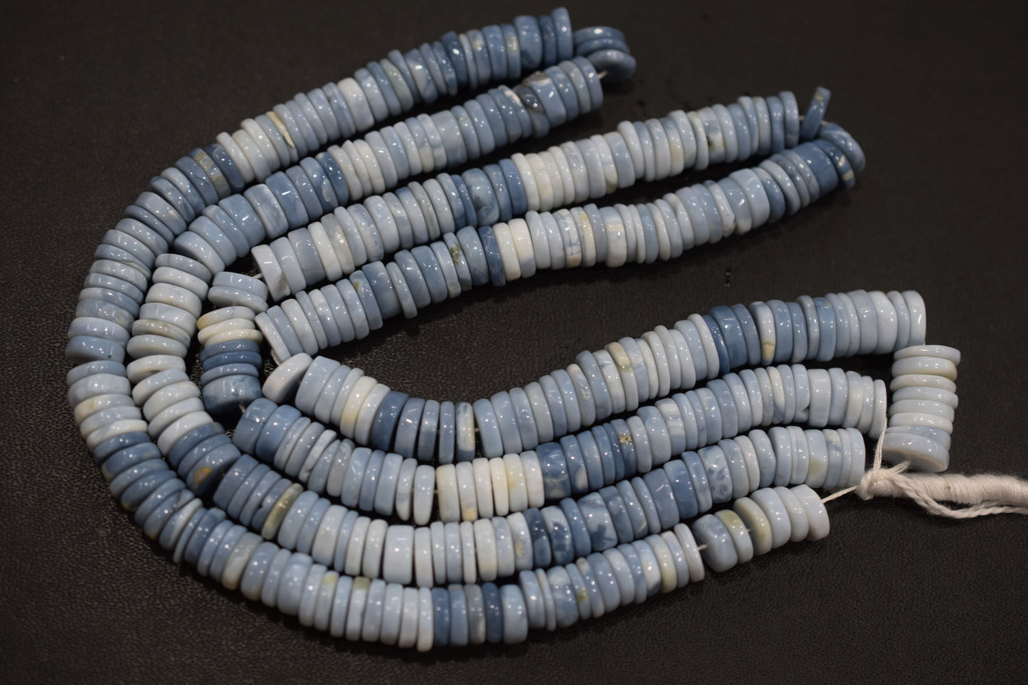 Natural Denim Opal Tyre Shape Beads , Sold By Strand , 8 - 9 mm , 16" , 19577