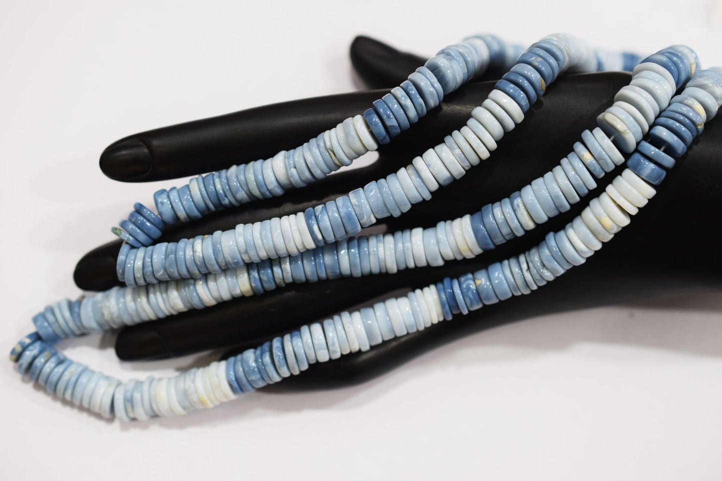 Natural Denim Opal Tyre Shape Beads , Sold By Strand , 8 - 9 mm , 16" ,  19577