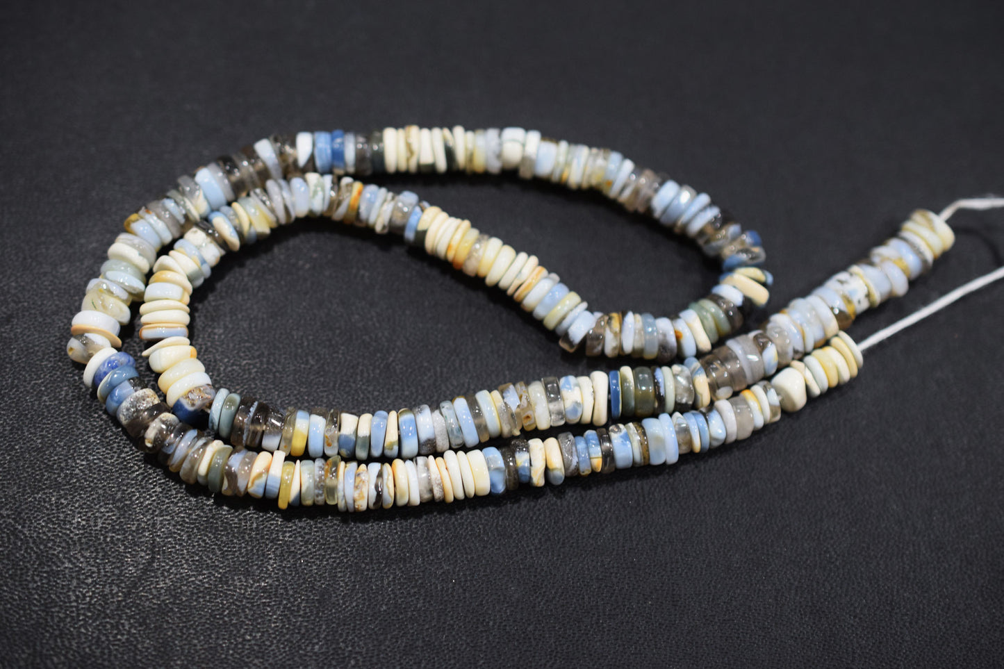 Natural Denim Opal Tyre Shape Beads , Sold By Strand , 5.50 - 6.50 mm , 16" , 19581