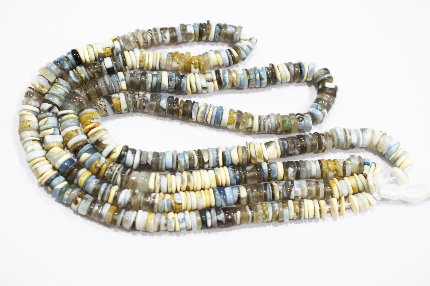 Natural Denim Opal Tyre Shape Beads , Sold By Strand , 5.50 - 6.50 mm , 16" ,  19581