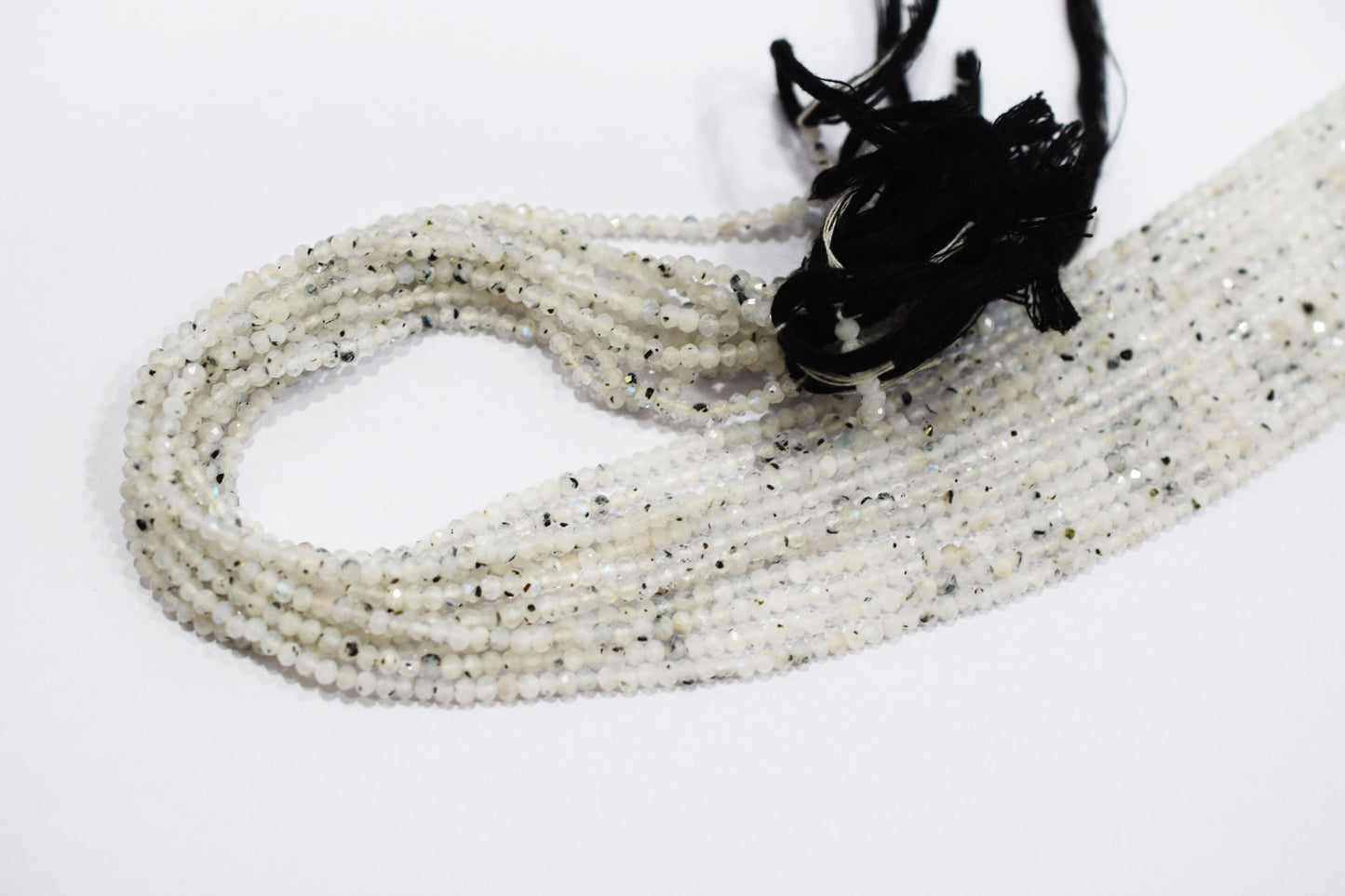 Moss Rainbow Moonstone Faceted Beads , Sold By Strand , 3.00 mm , 13 inches , 19593