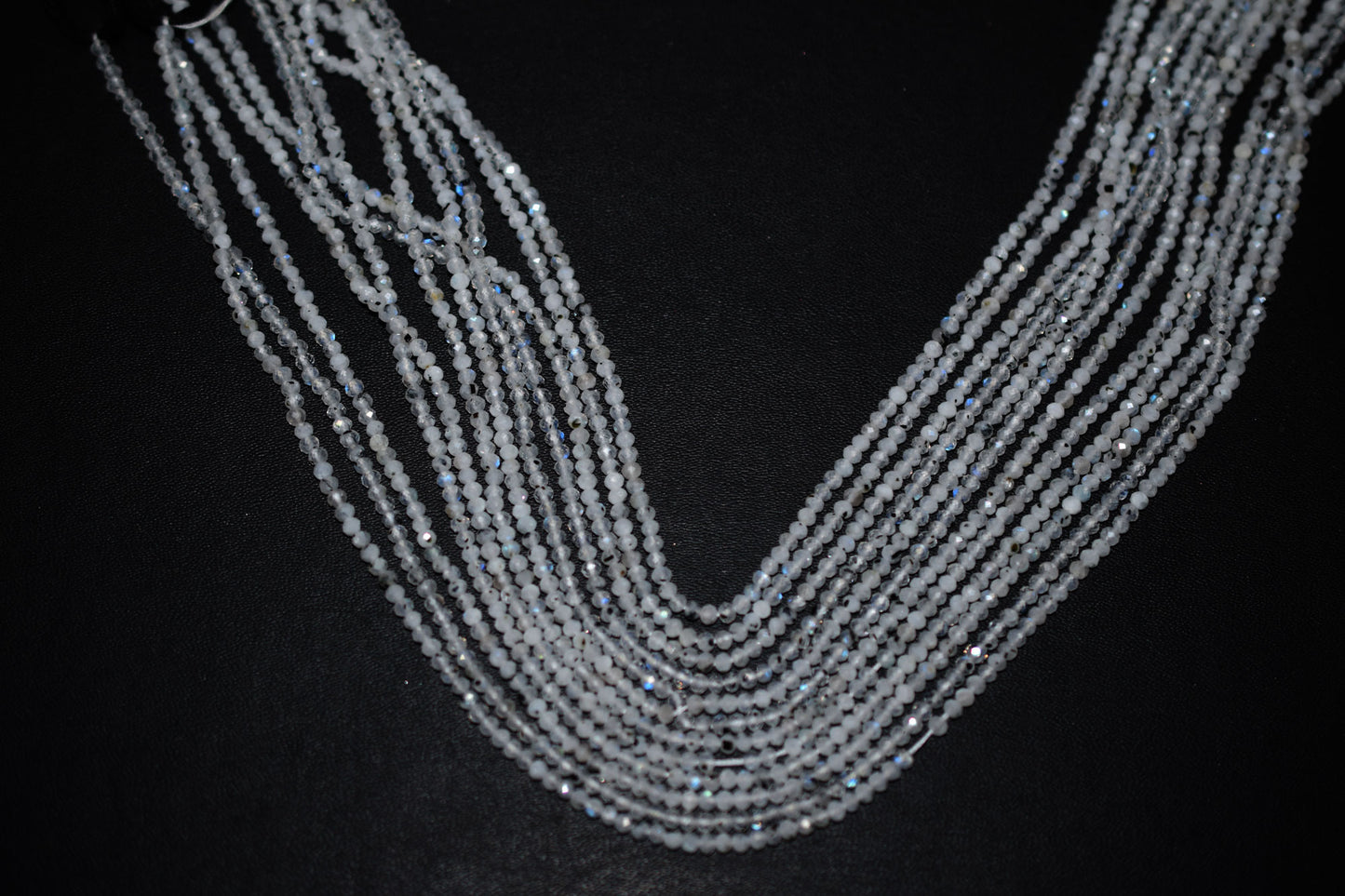 Moss Rainbow Moonstone Faceted Beads , Sold By Strand , 3.00 mm , 13 inches , 19593