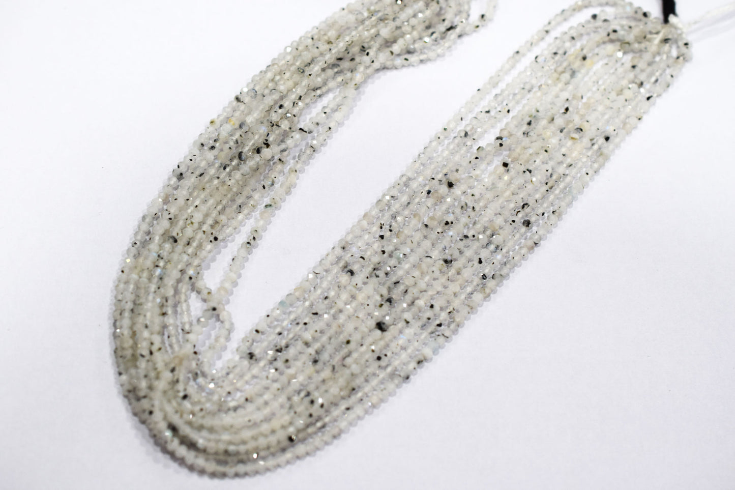 Moss Rainbow Moonstone Faceted Beads , Sold By Strand , 3.00 mm , 13 inches , 19593