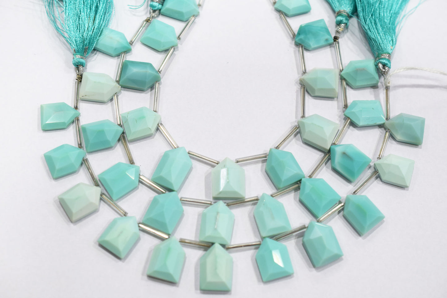 11 Pieces In Strand Peru Chalcedony Hut Shape Beads , Sold By Strand , 10x15 - 12x16 mm , 19603