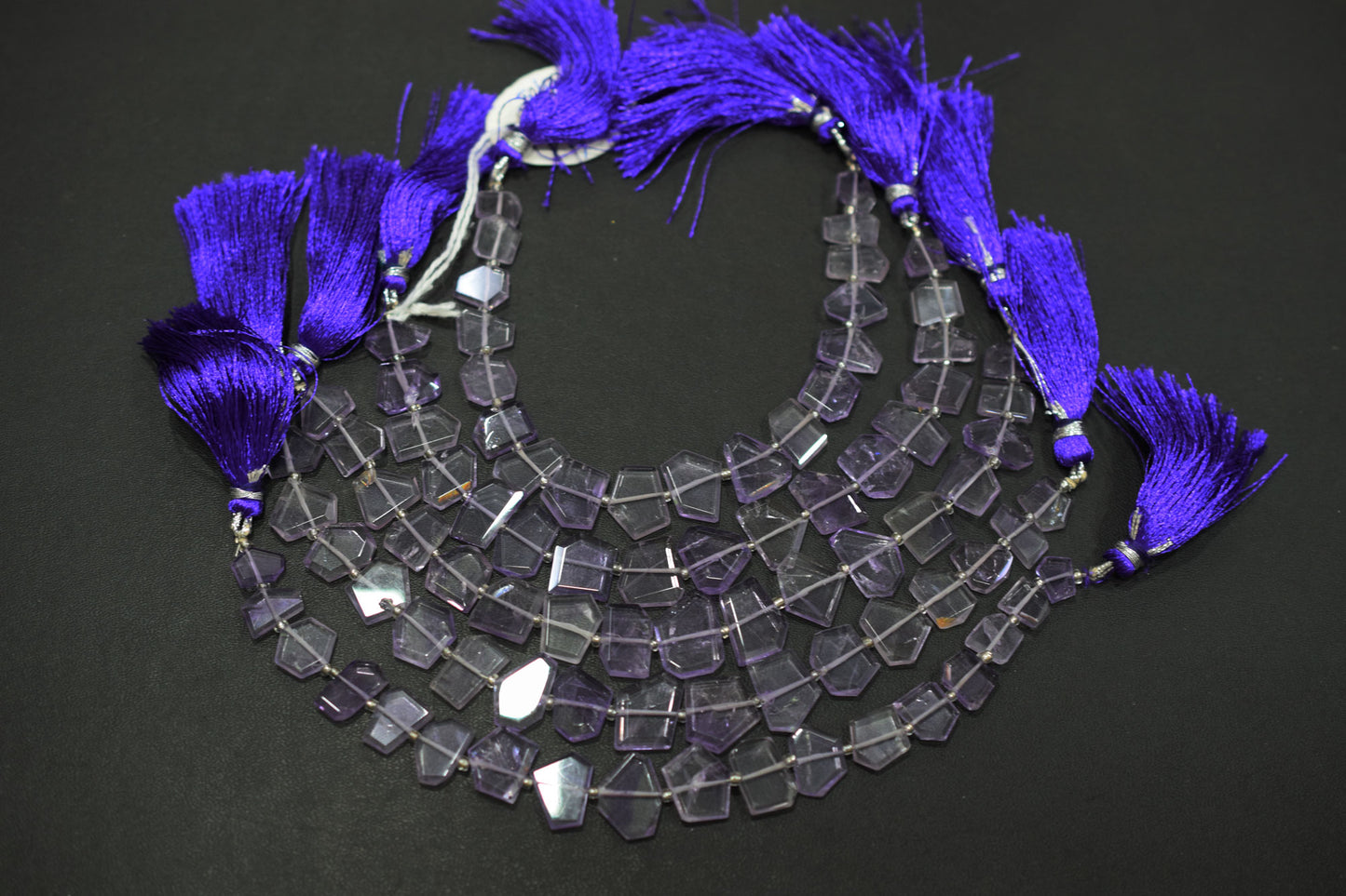 Natural Pink Amethyst Crown Cut Shape Briolettes , 6x8 - 11x15 mm , 7" , Sold By Strand , 19605