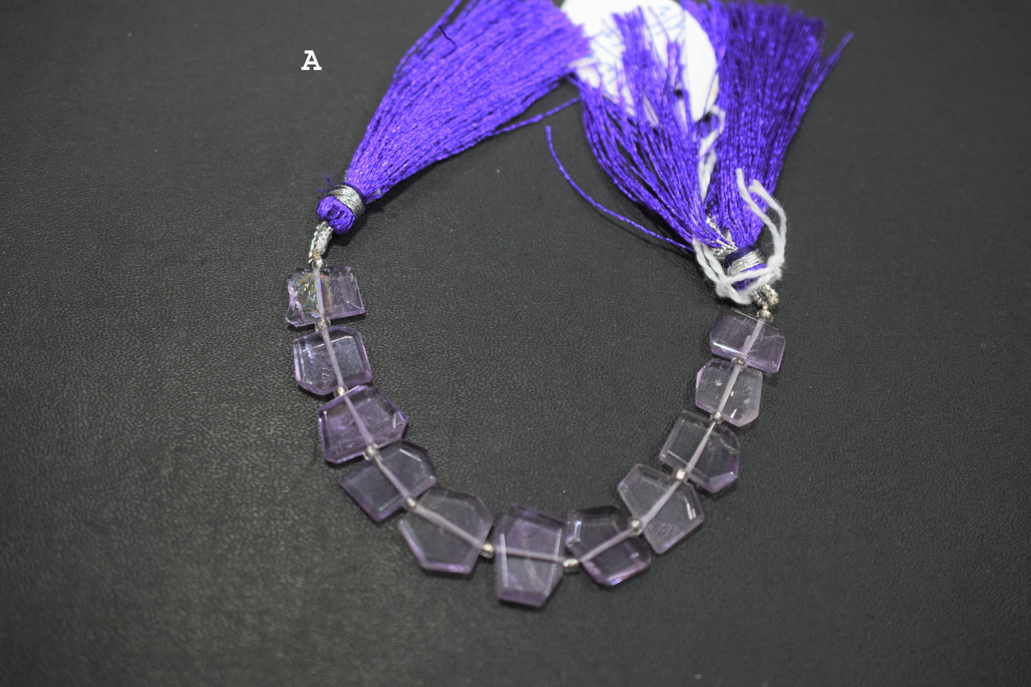 Natural Pink Amethyst Crown Cut Shape Briolettes , 7x9 - 11x15 mm , 7" , Sold By Strand , 19606