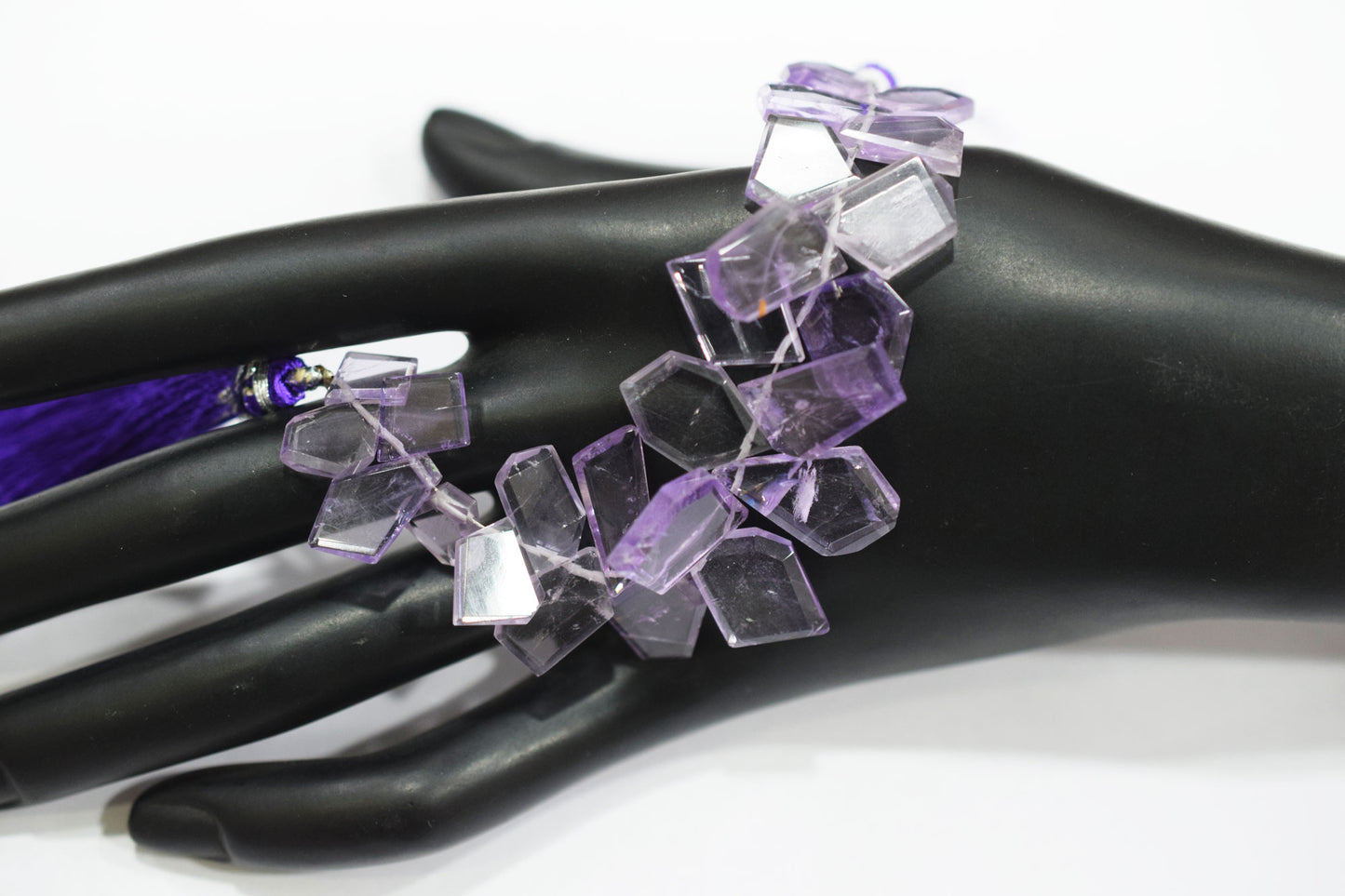 Natural Pink Amethyst Crown Cut Shape Briolettes , 7x9 - 12x16 mm , 7" , Sold By Strand , 19607