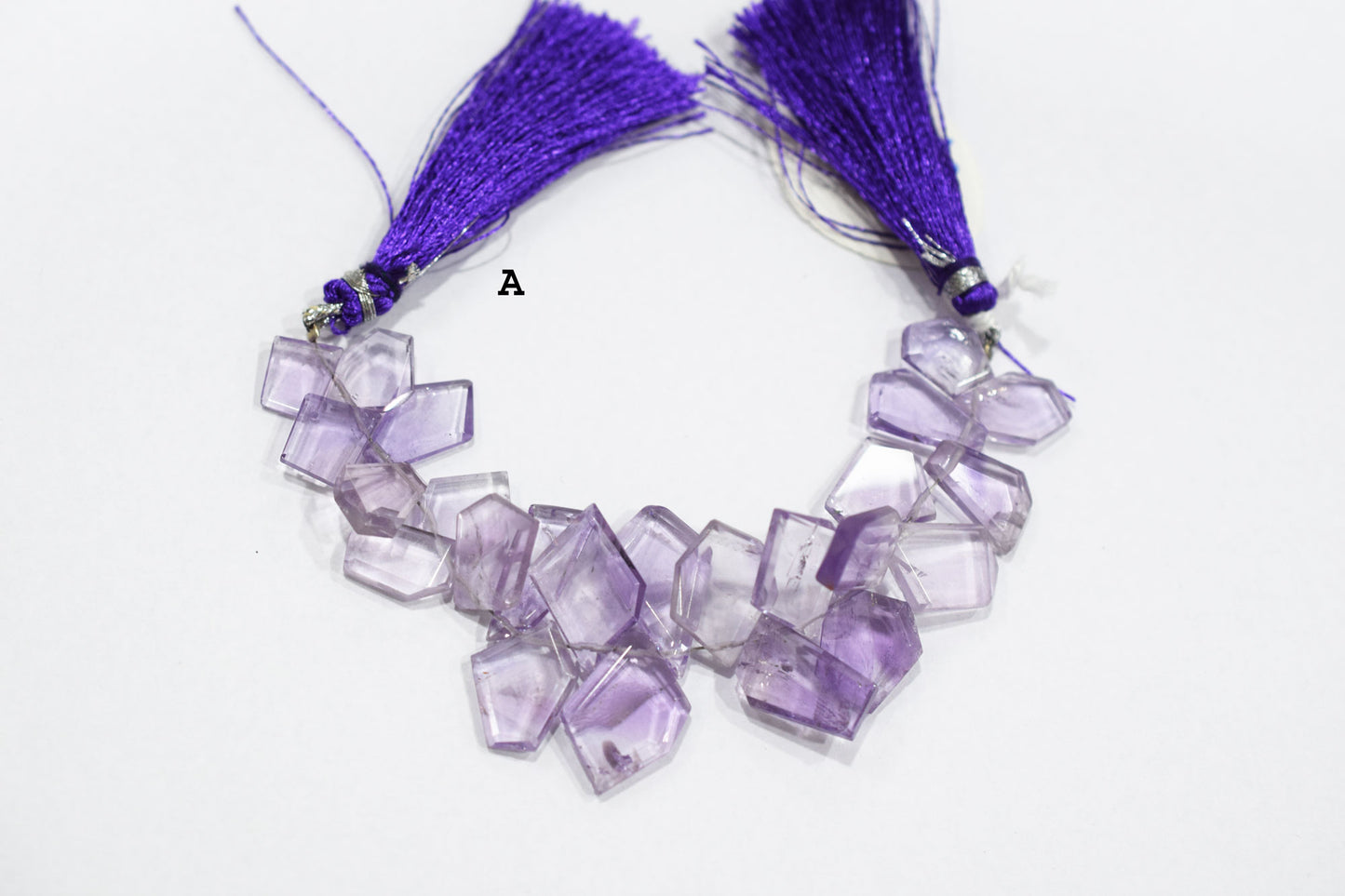 Natural Pink Amethyst Crown Cut Shape Briolettes , 7x9 - 12x16 mm , 7" , Sold By Strand , 19607