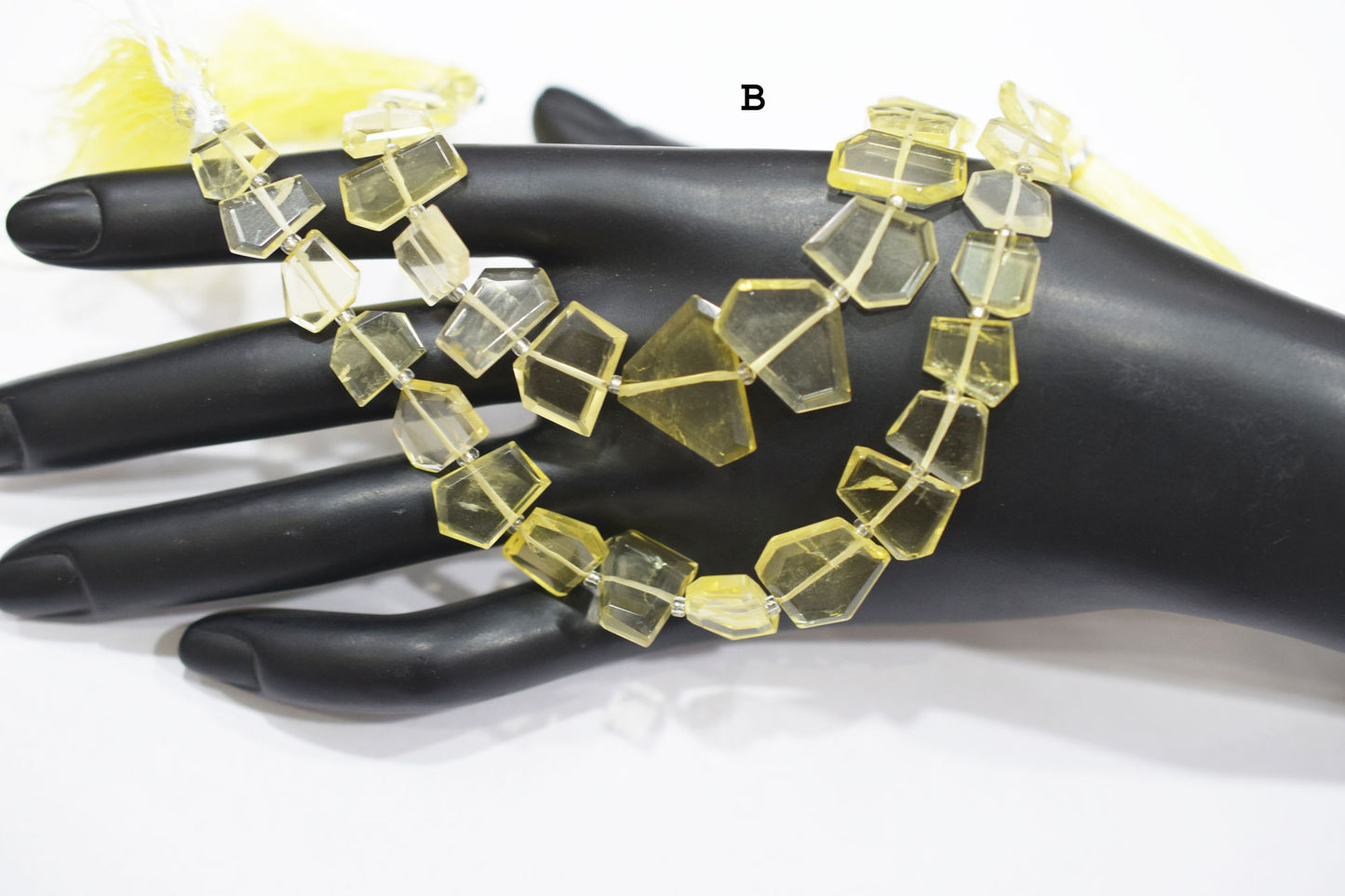 Lemon Quartz Crown Cut Shape Briolettes , Sold By Strand , 7x10 - 12x14 mm , 7", 19609