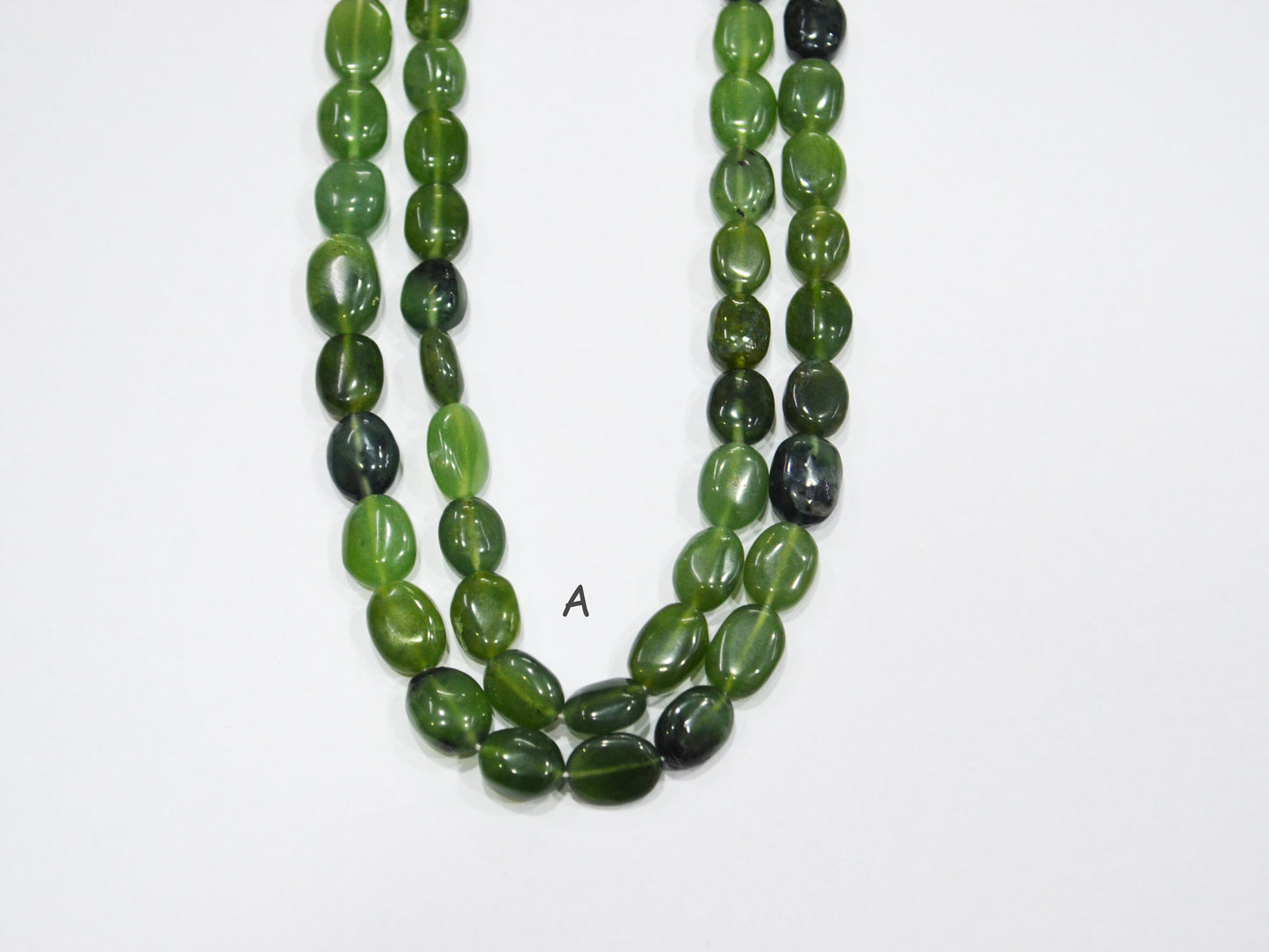 Russian Serpentine Oval Nuggets Shape Beads , Sold By Strand , 13.50 Inches , 7x9 - 9x12 mm , 19709