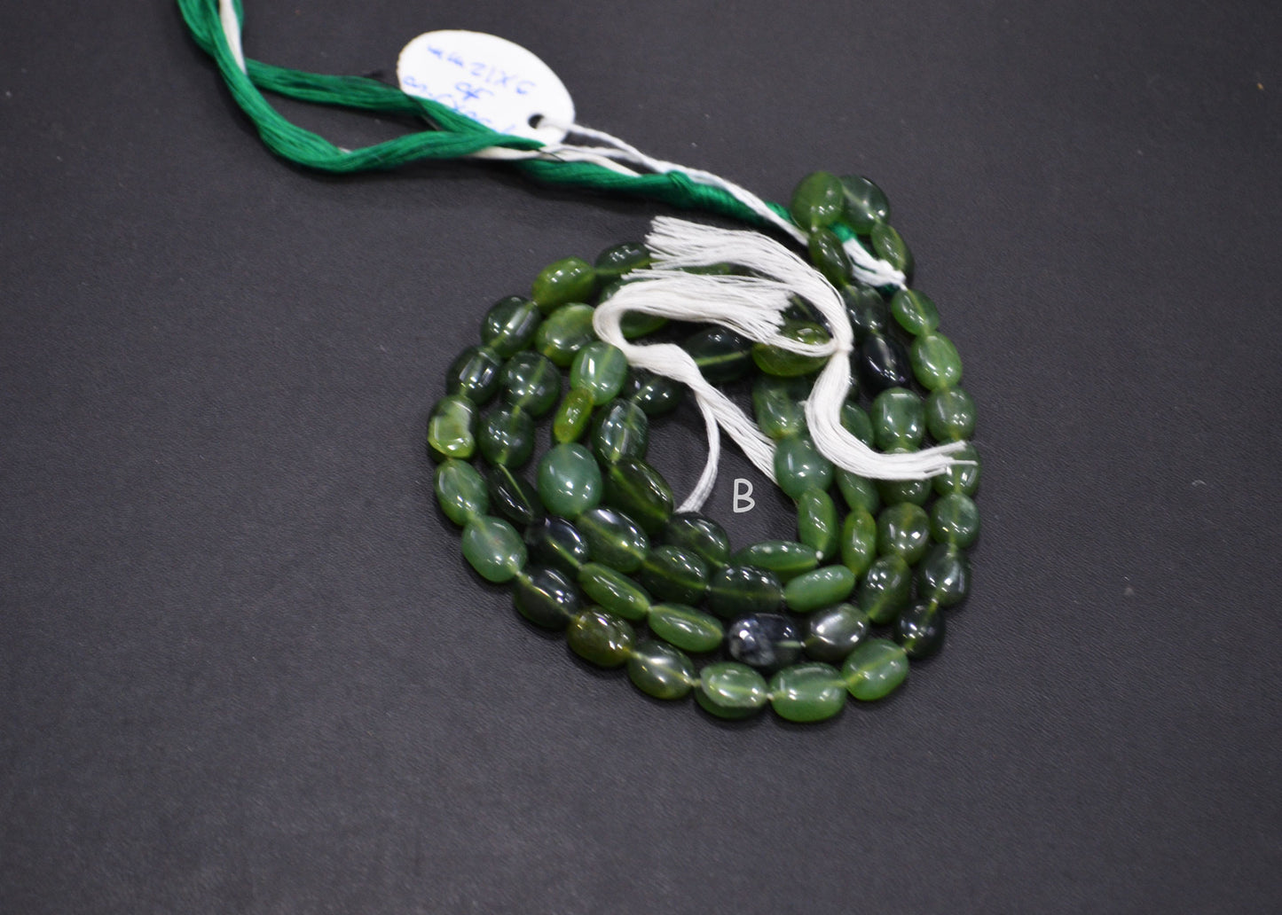 Russian Serpentine Oval Nuggets Shape Beads , Sold By Strand , 13.50 Inches , 7x9 - 9x12 mm , 19709