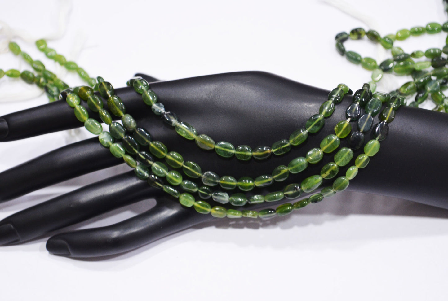 Russian Serpentine Oval Nuggets Shape Beads , Sold By Strand , 13.50 Inches , 5.50x7-6x11 mm , 19710
