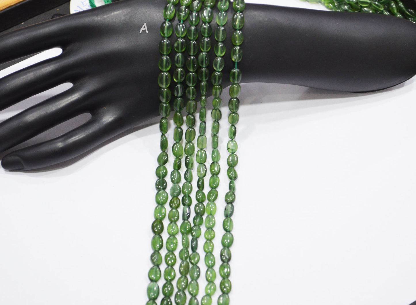 Russian Serpentine Oval Nuggets Shape Beads , Sold By Strand , 13 Inches , 5x6-6x8 mm , 19712