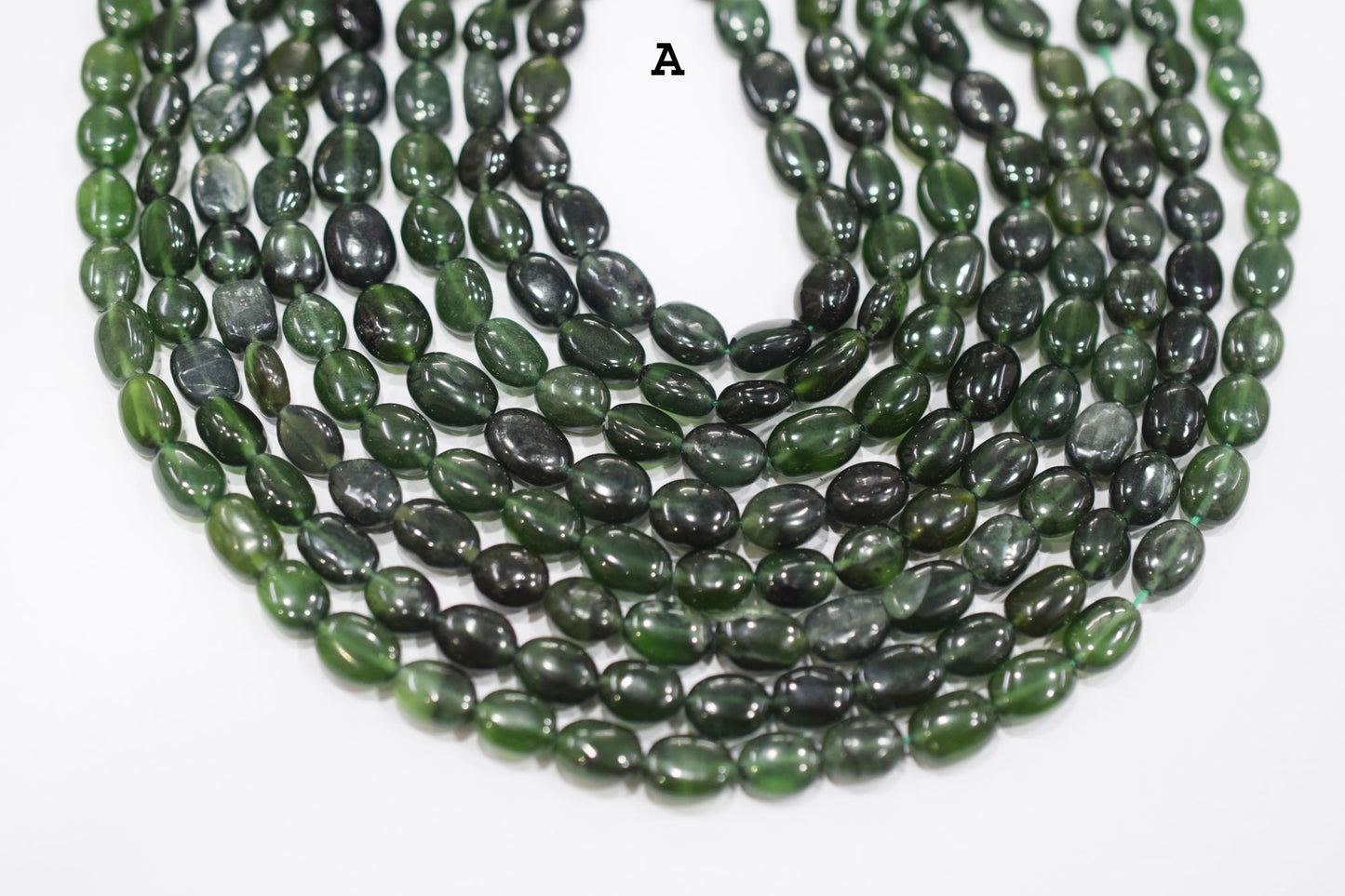 Russian Serpentine Oval Nuggets Shape Beads , Sold By Strand , 13 Inches , 6.50x8-9x12.50 mm , 19713