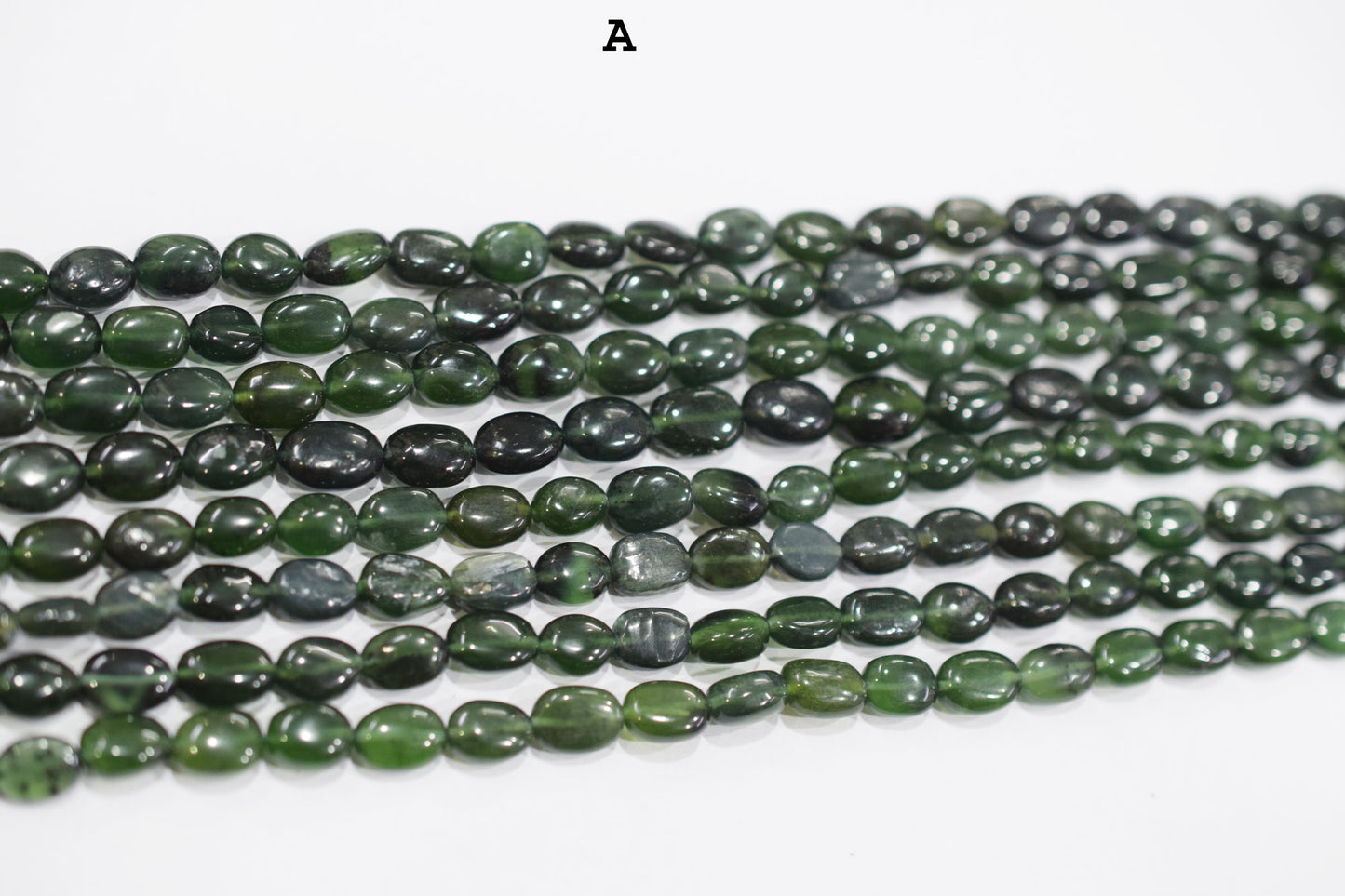 Russian Serpentine Oval Nuggets Shape Beads , Sold By Strand , 13 Inches , 6.50x8-9x12.50 mm , 19713