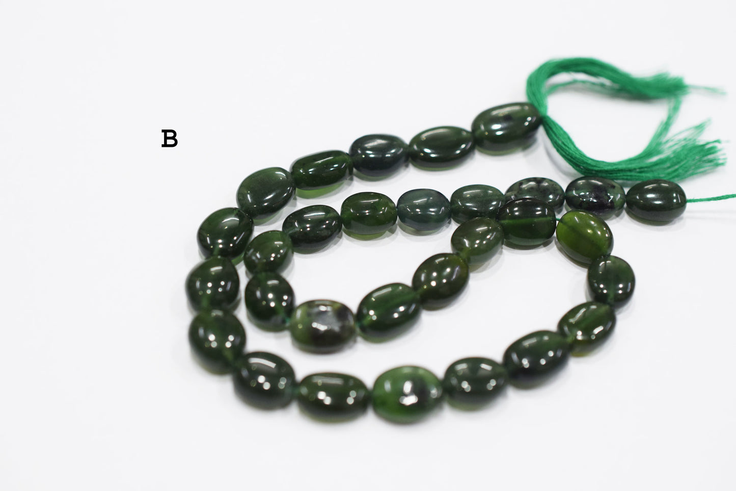 Russian Serpentine Oval Nuggets Shape Beads , Sold By Strand , 13 Inches , 6.50x8-9x12.50 mm , 19713