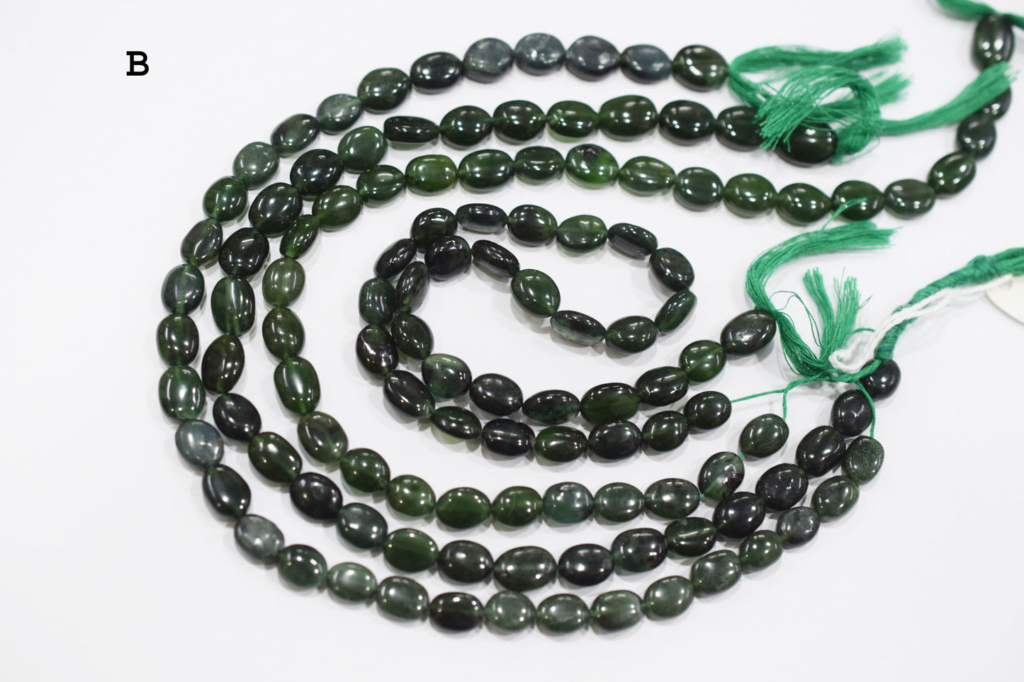 Russian Serpentine Oval Nuggets Shape Beads , Sold By Strand , 13 Inches , 6.50x8-9x12.50 mm , 19713