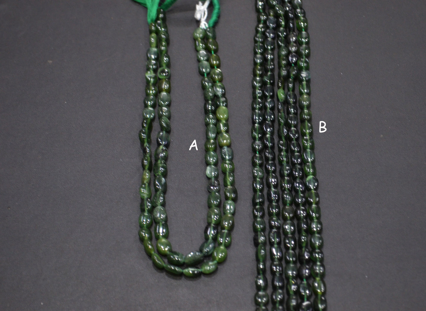 Russian Serpentine Oval Nuggets Shape Beads , Sold By Strand , 13 Inches , 5.50x7-6.50x10 mm , 19714